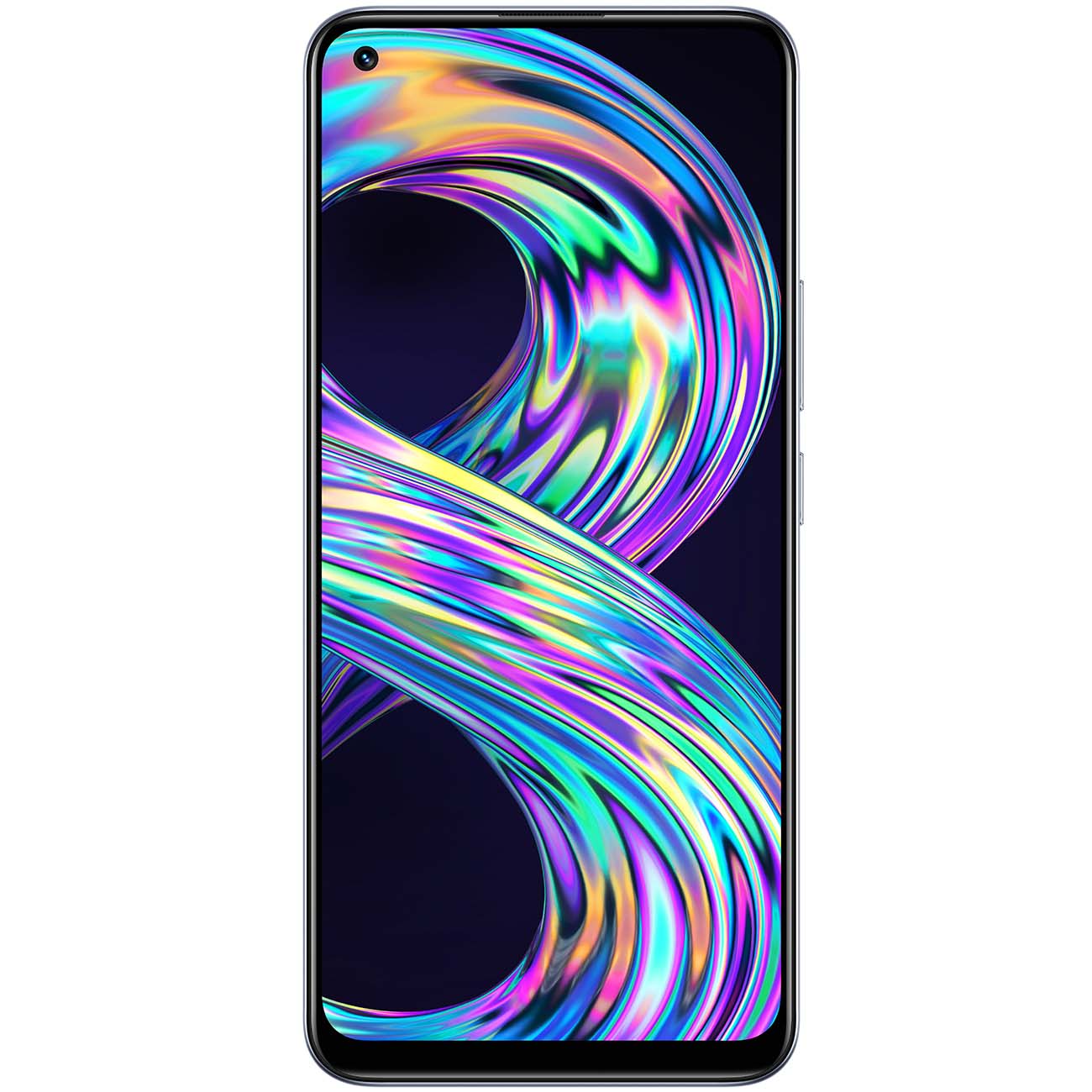 Восстановленный смартфон realme 8 6/128GB Cyber Silver (RMX3085), отличный