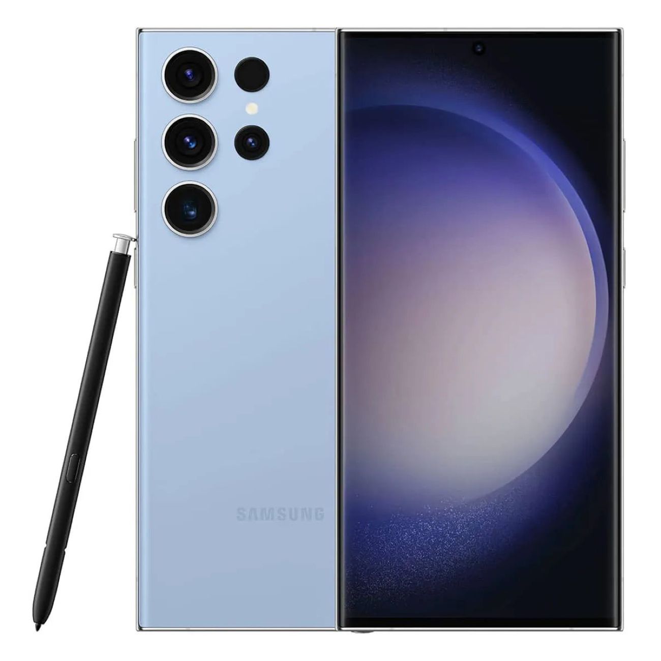 Восстановленный смартфон Samsung Galaxy S23 Ultra 12/512GB небесно-голубой (SM-S918U1) не русифицирован, отличный