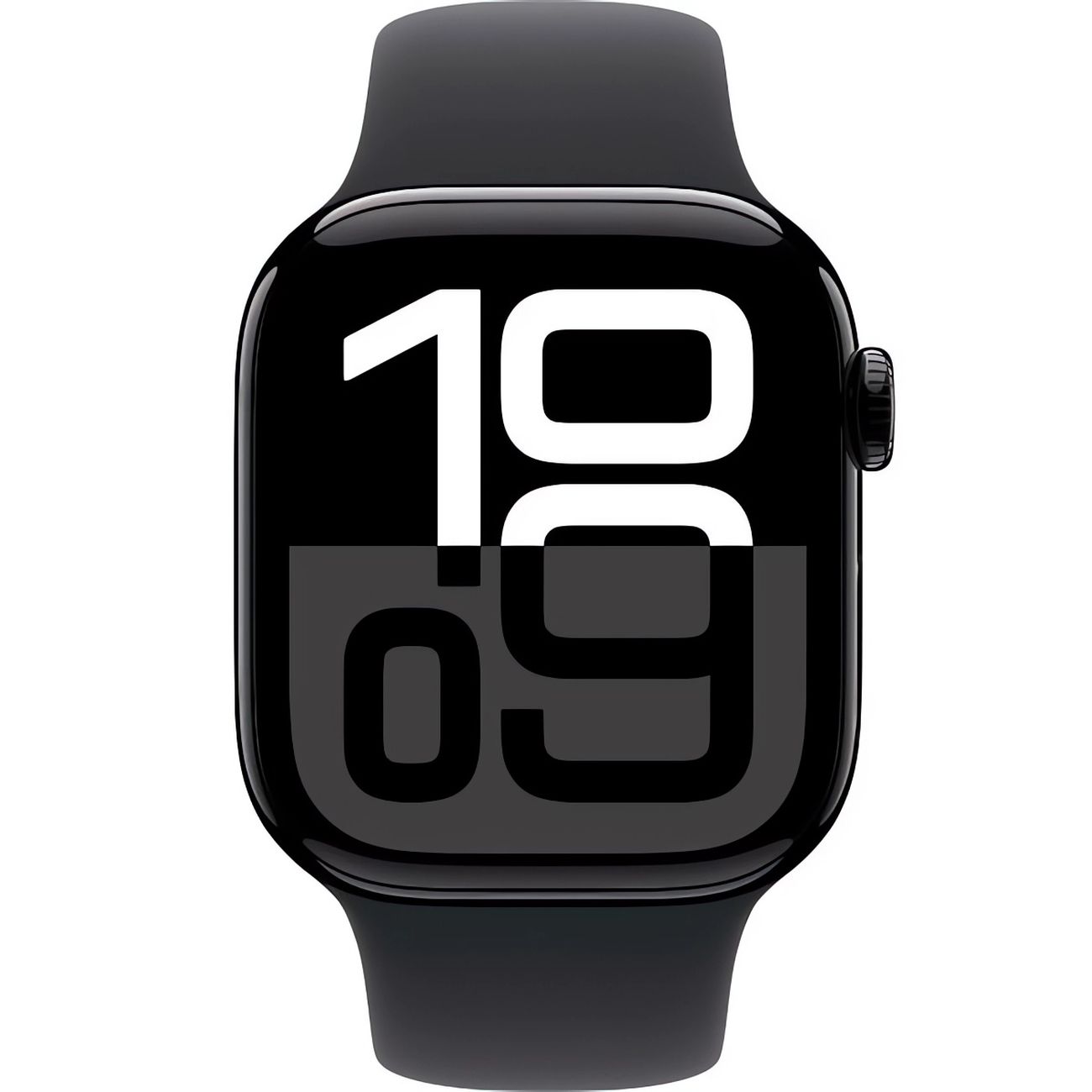 Восстановленные смарт-часы Apple Watch Series 10 42mm Jet Black Aluminum Case with Midnight Sport Band, размер S/M, отличный