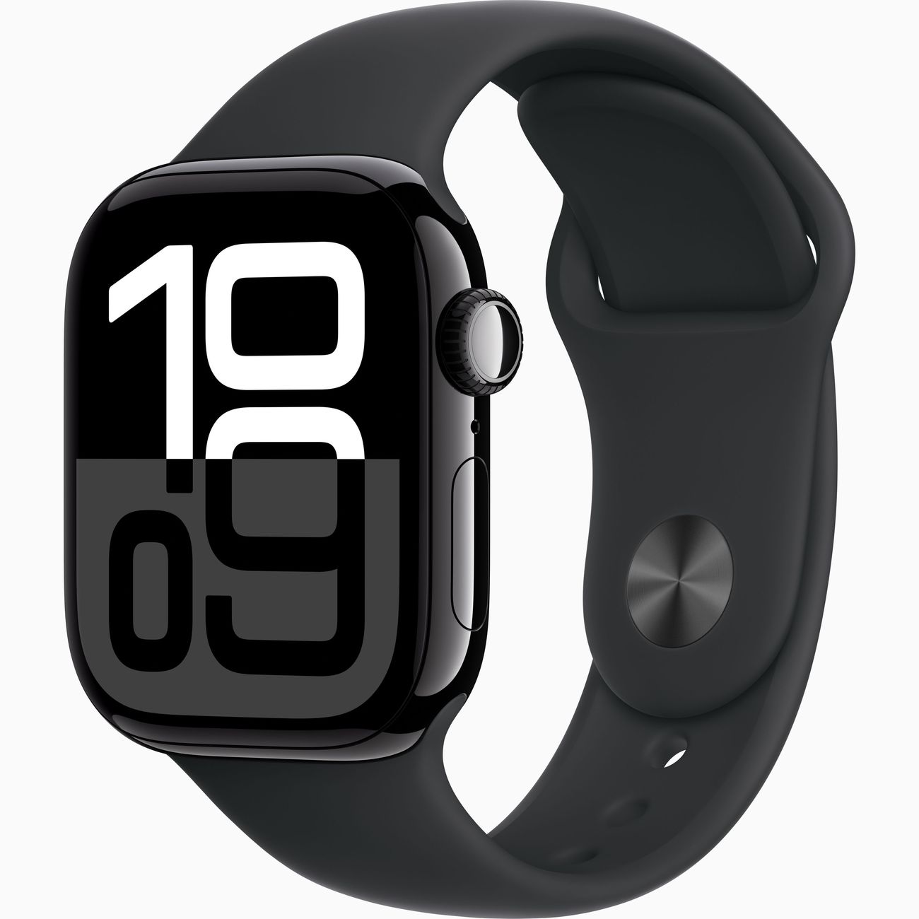 Восстановленные смарт-часы Apple Watch Series 10 42mm Jet Black Aluminum Case with Midnight Sport Band, размер S/M, как новый фото