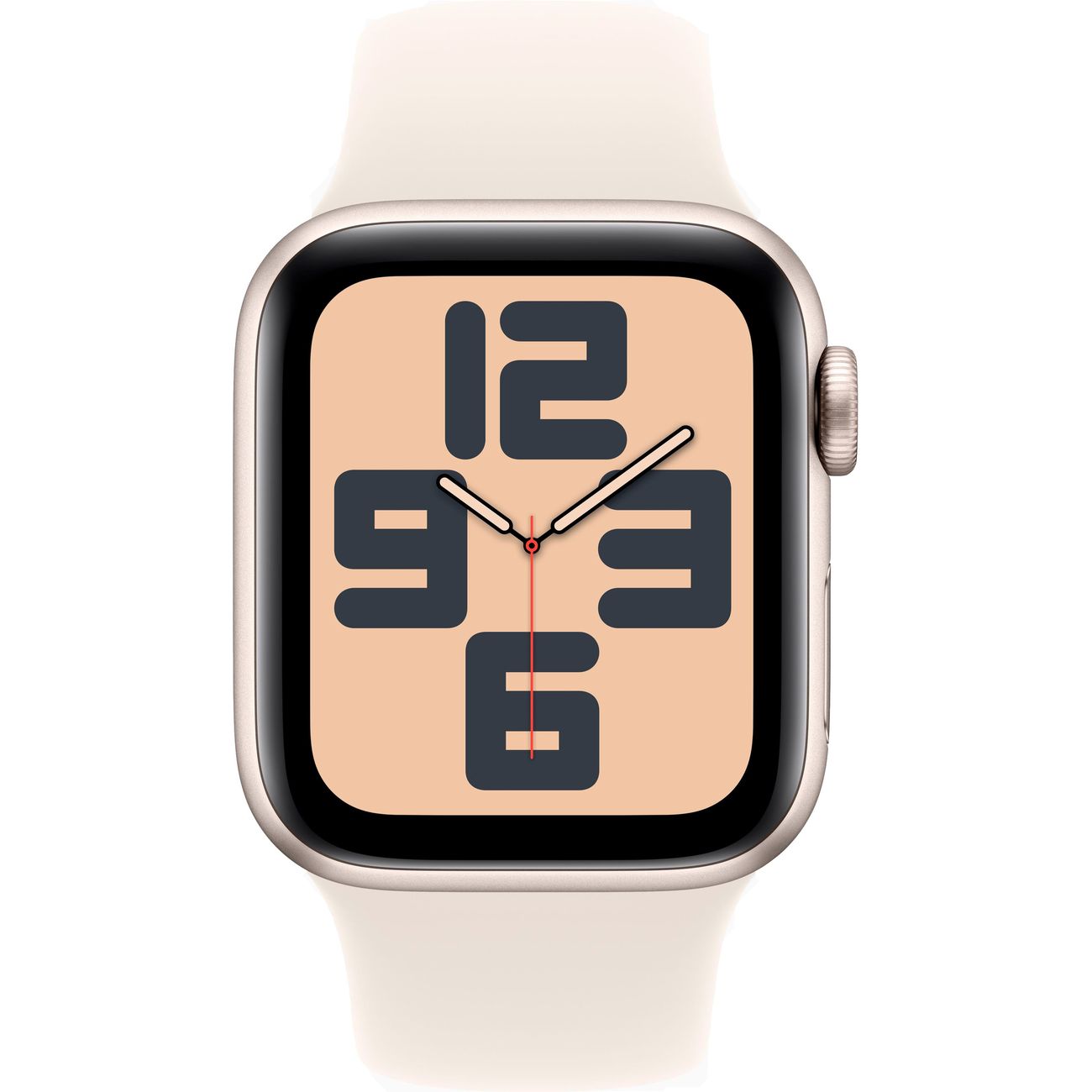 Восстановленные смарт-часы Apple Watch SE 2024 40mm Starlight Aluminum Case with Starlight Sport Band, размер S/M (MXEF3), хороший