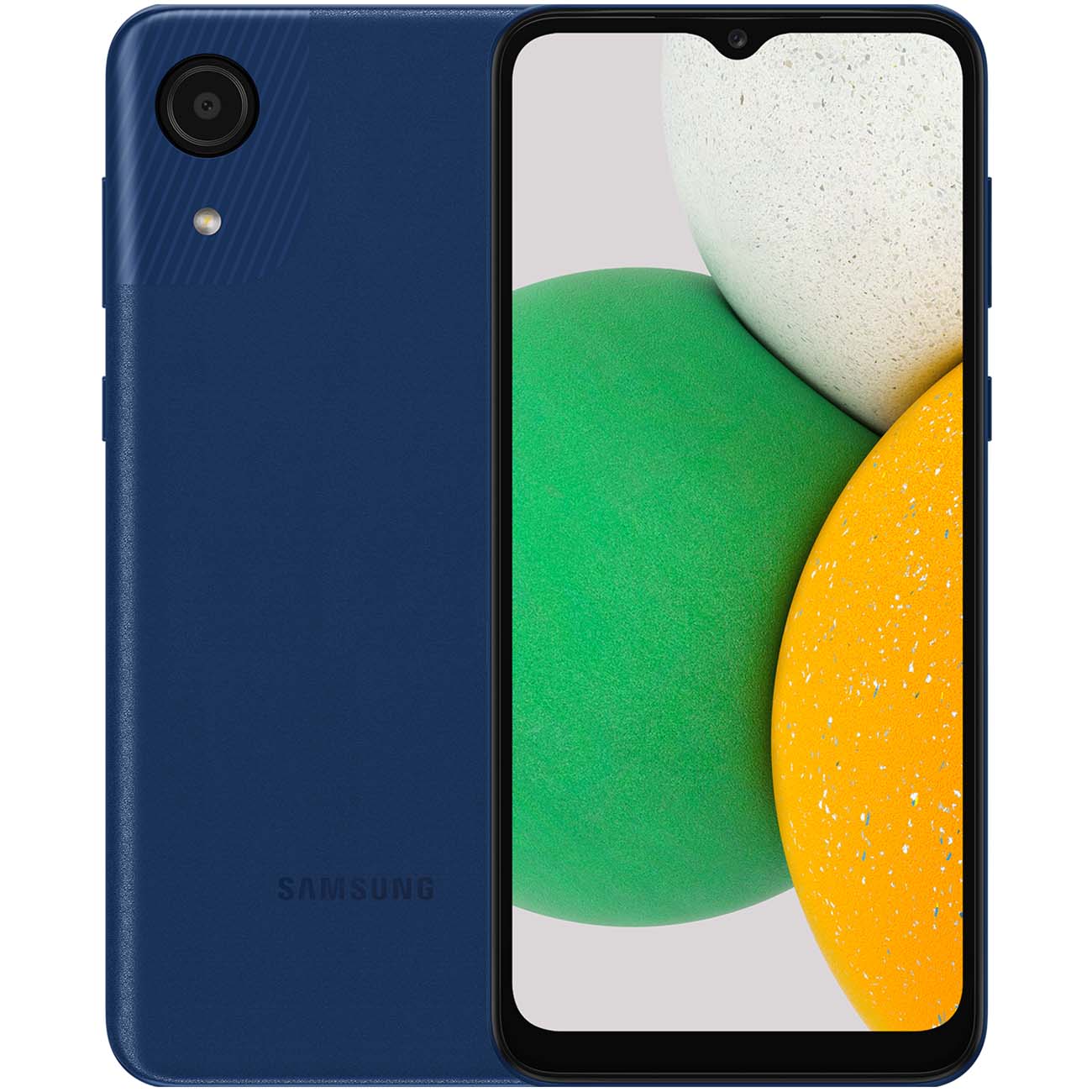 Восстановленный смартфон Samsung Galaxy A03 Core 2/32GB Blue (SM-A032F), хороший