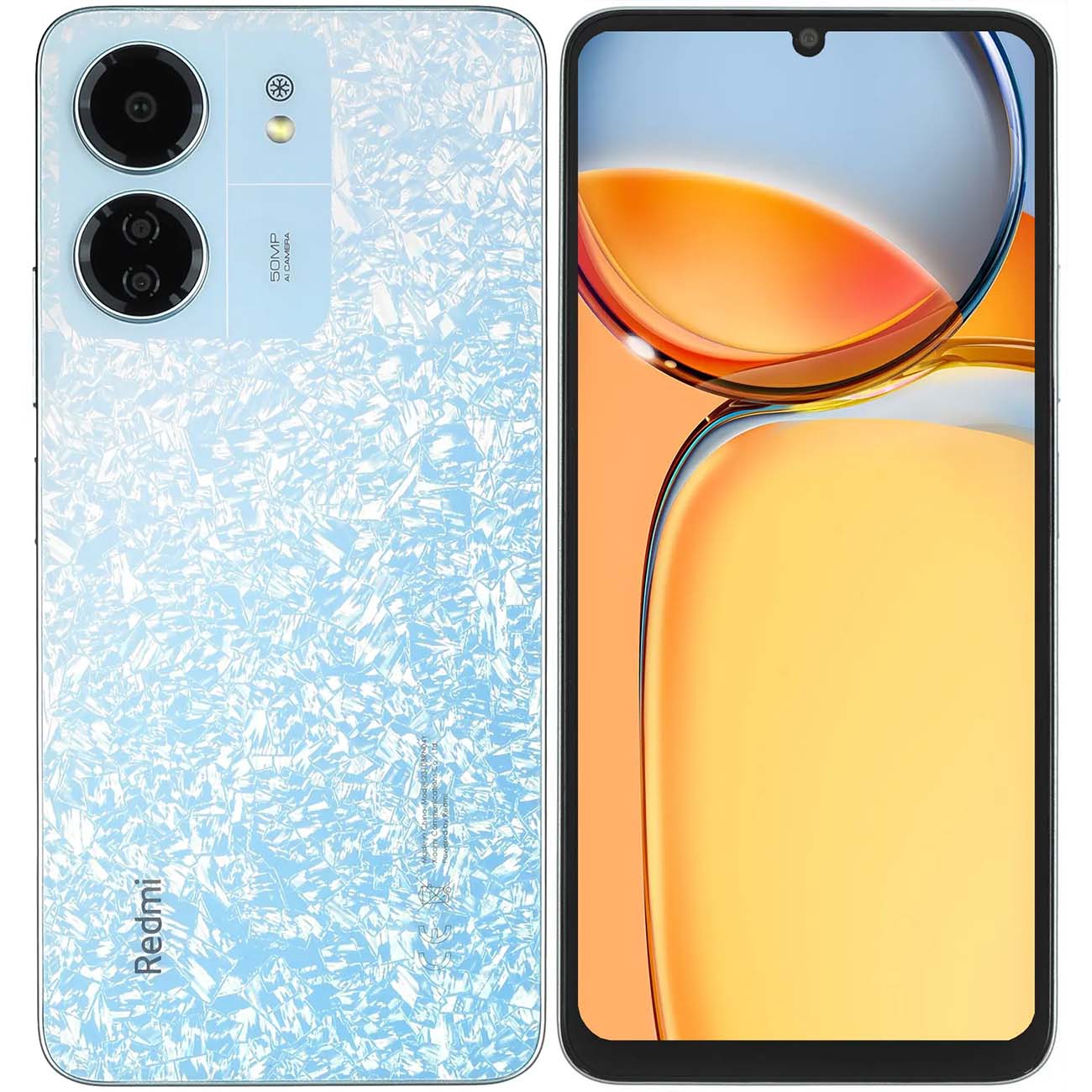 Восстановленный смартфон Xiaomi Redmi 13C 8/256GB Glacier White, хороший