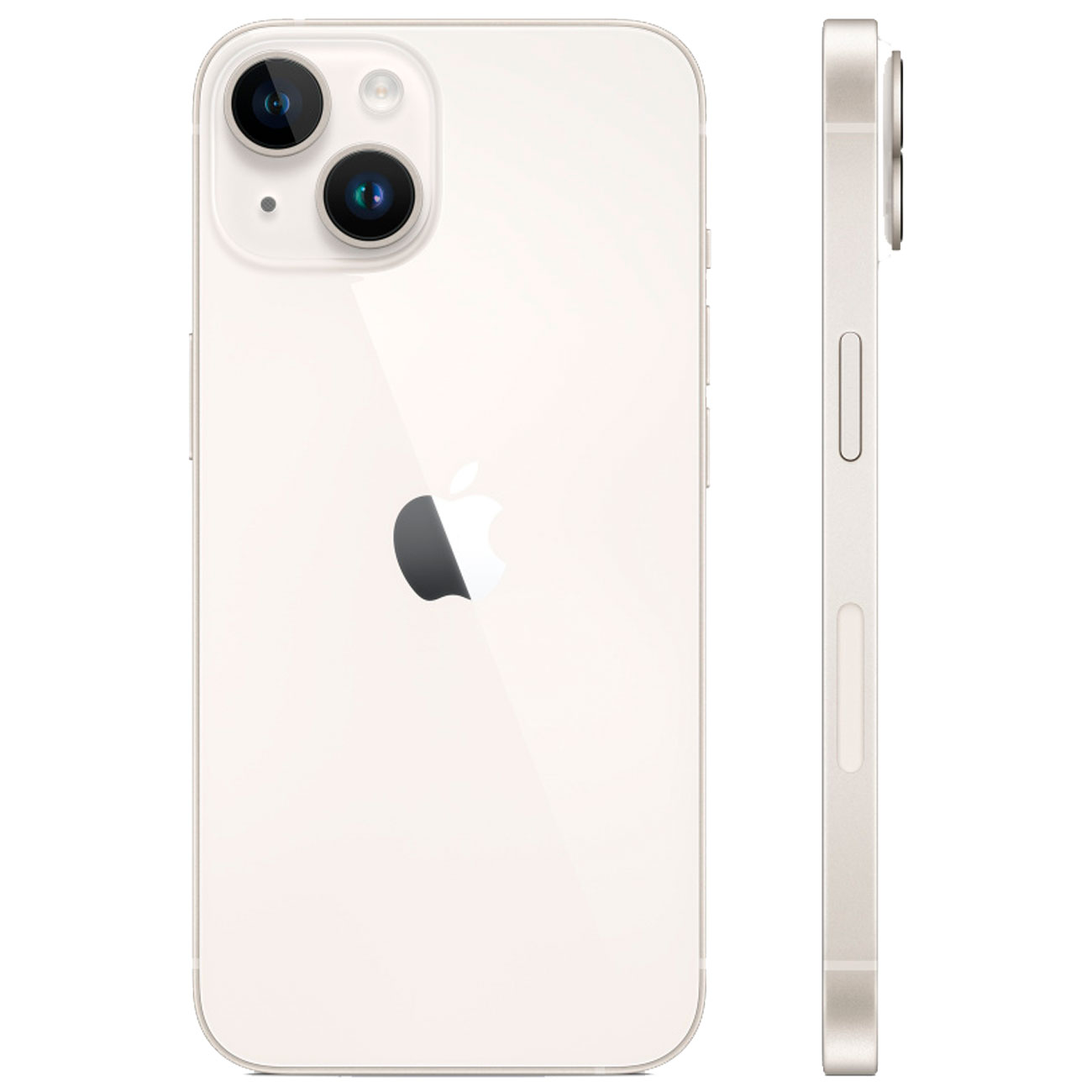 Восстановленный смартфон Apple iPhone 14 256GB eSim Starlight, хороший (без RuStore)
