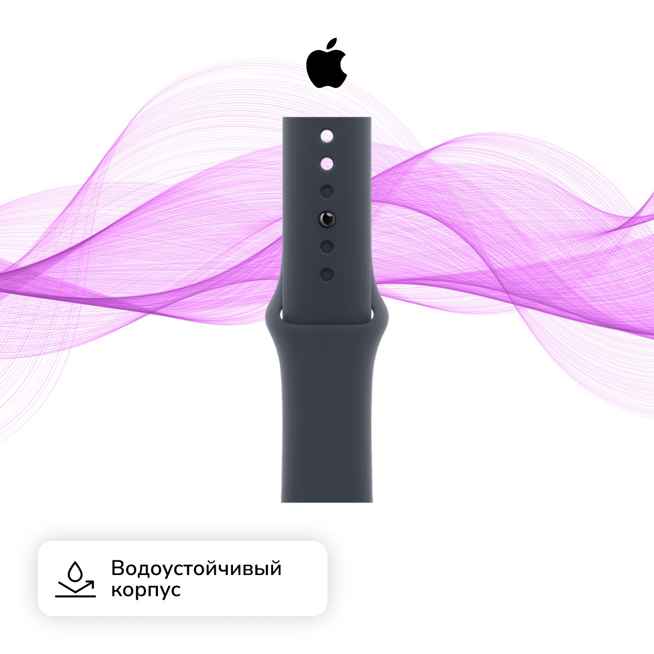 Восстановленные смарт-часы Apple Watch SE 2024 40mm Midnight Aluminum Case with Midnight Sport Band, размер S/M (MXE73), хороший