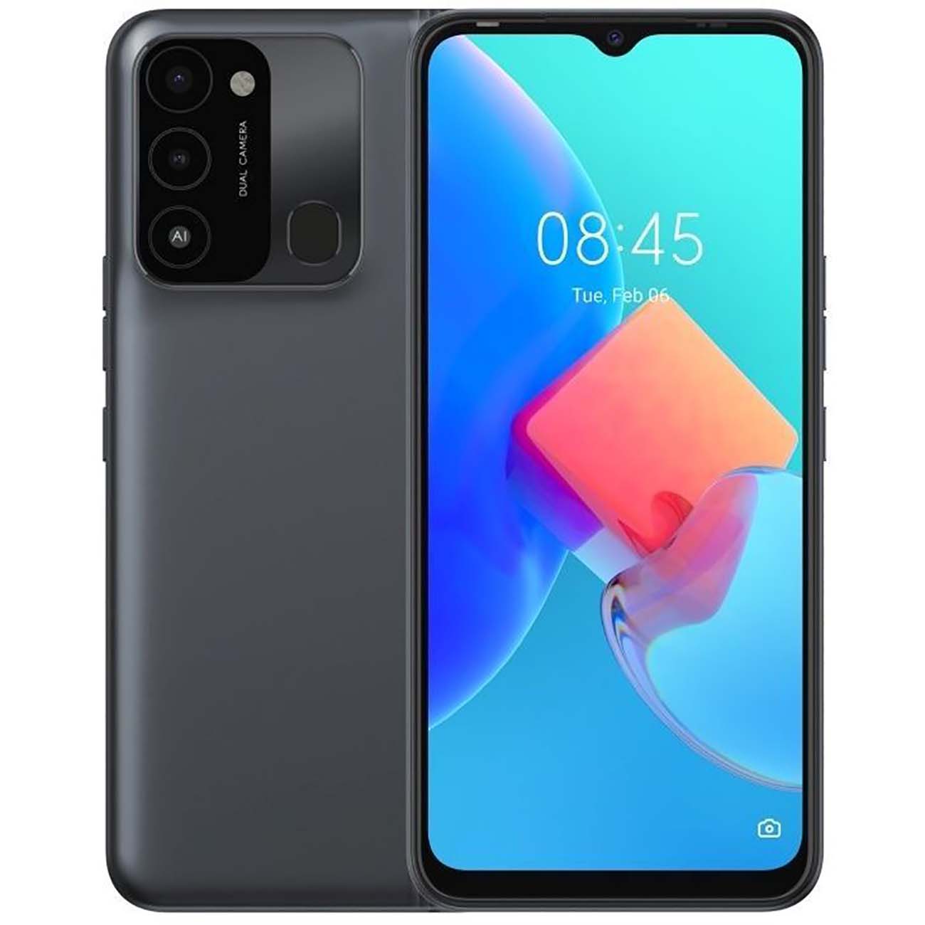 Восстановленный смартфон Tecno Spark 8c 4/64GB магнит черный, хороший