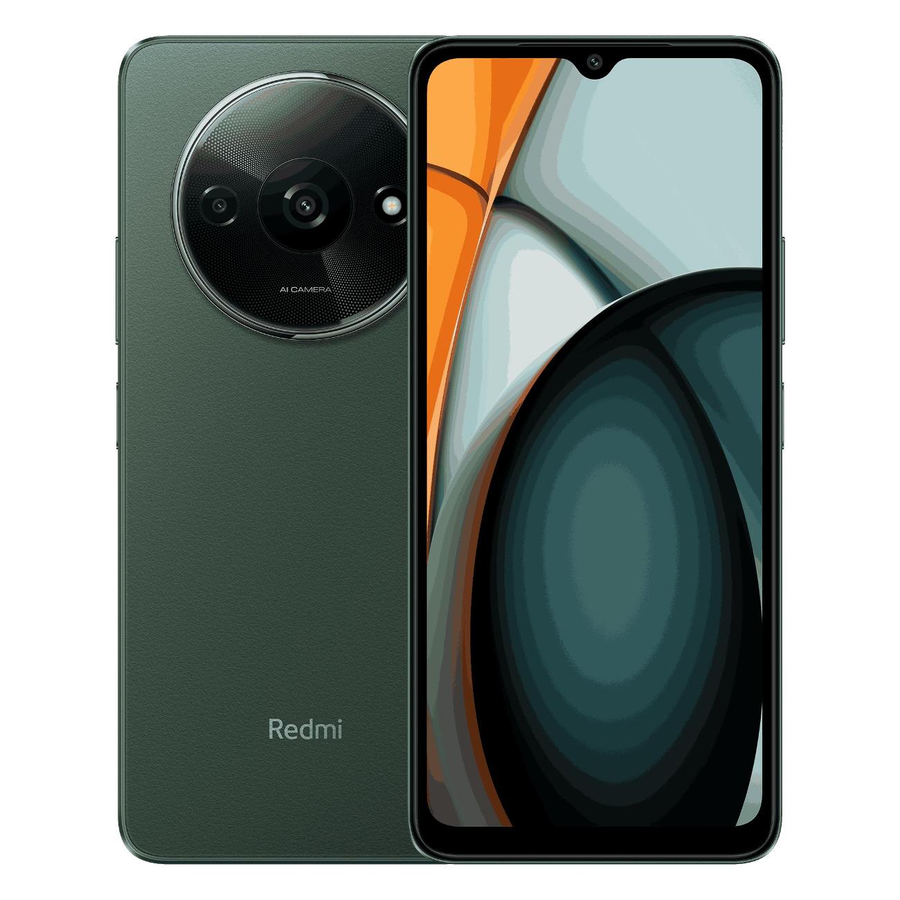 Восстановленный смартфон Xiaomi Redmi A3 4/128Gb лесной зеленый, хороший