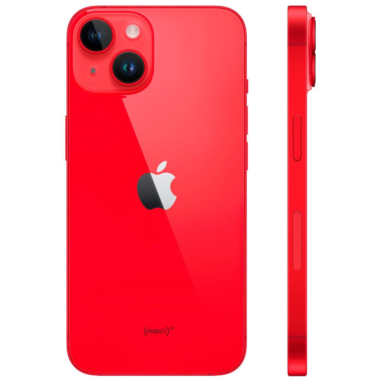 Восстановленный смартфон Apple iPhone 14 128GB Dual Sim (PRODUCT)RED, хороший (без RuStore)