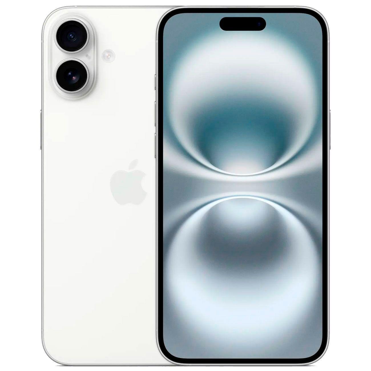 Восстановленный смартфон Apple iPhone 16 Plus 128GB nanoSim/eSim White, отличный (без RuStore)