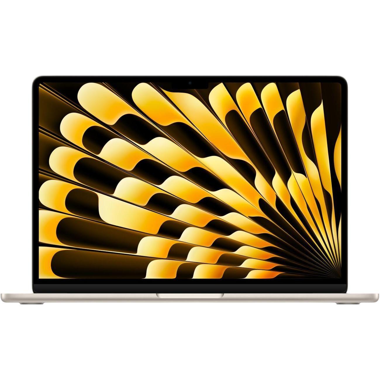 Восстановленный ноутбук Apple MacBook Air 13 M3 8/10 core 16/512GB Starlight (MXCU3), хороший