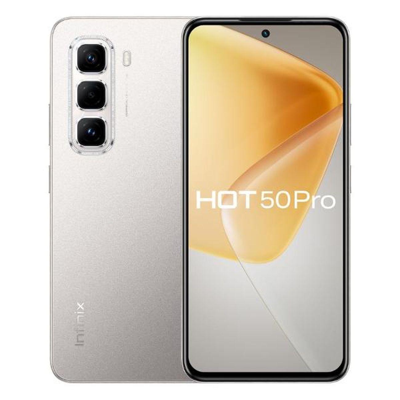Восстановленный смартфон Infinix Hot 50 Pro 8/256GB Titanium Gray, отличный