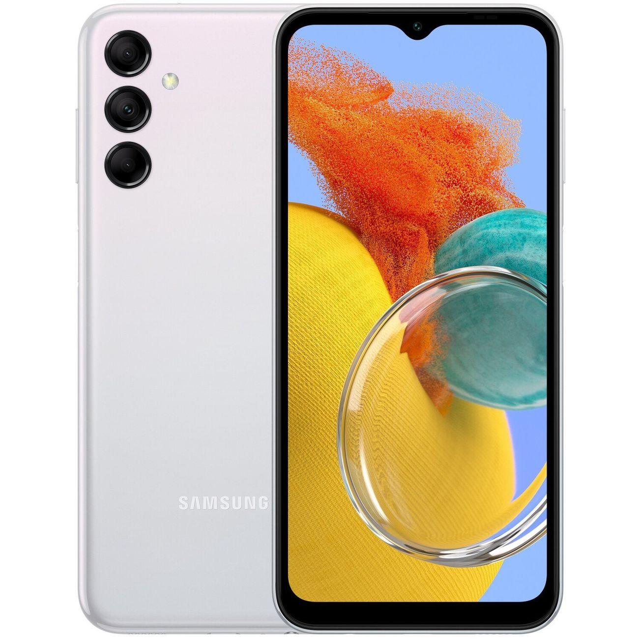 Восстановленный смартфон Samsung Galaxy M14 4/64GB Silver, отличный