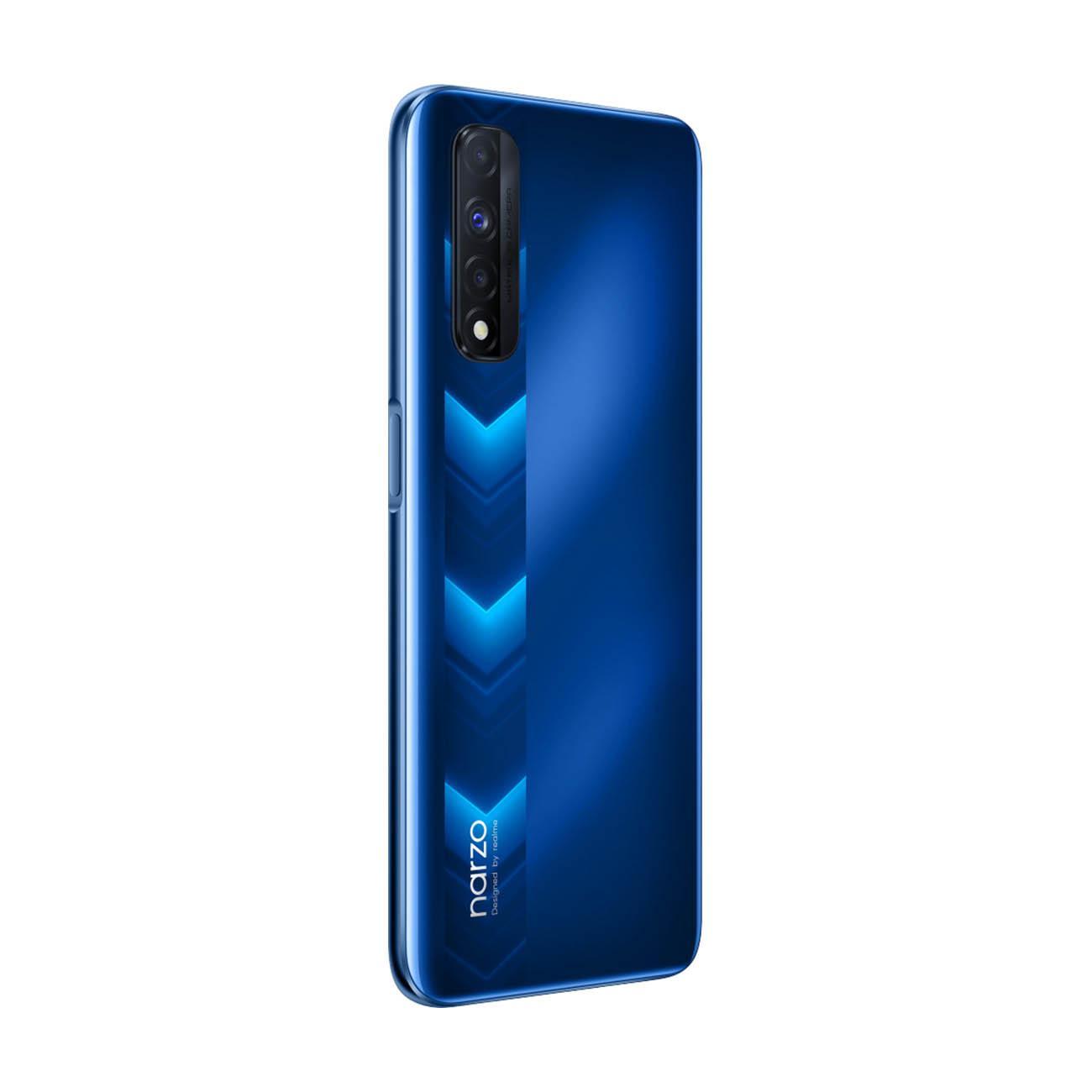 Восстановленный смартфон realme Narzo 30 4/128GB Racing Blue, хороший