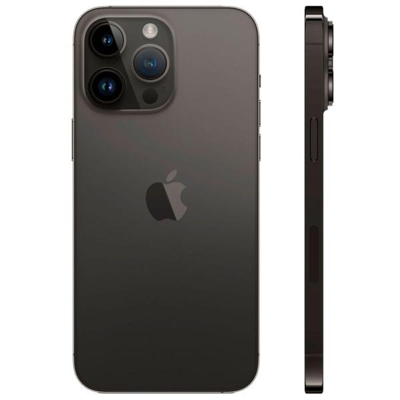 Восстановленный смартфон Apple iPhone 14 Pro Max 256GB Dual Sim черный космос, рабочий (без RuStore)