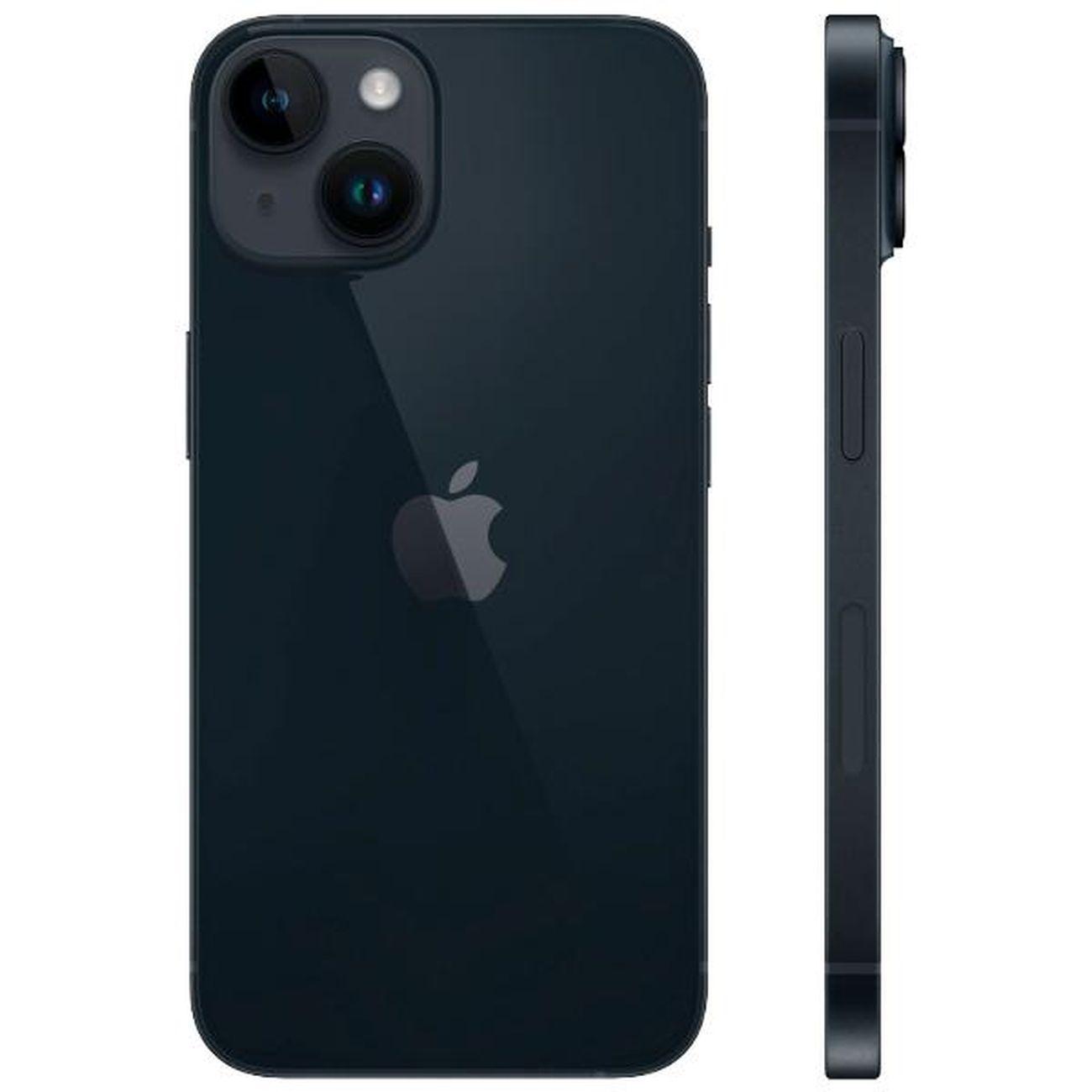 Восстановленный смартфон Apple iPhone 14 128GB nanoSim/eSim Midnight, рабочий (без RuStore)