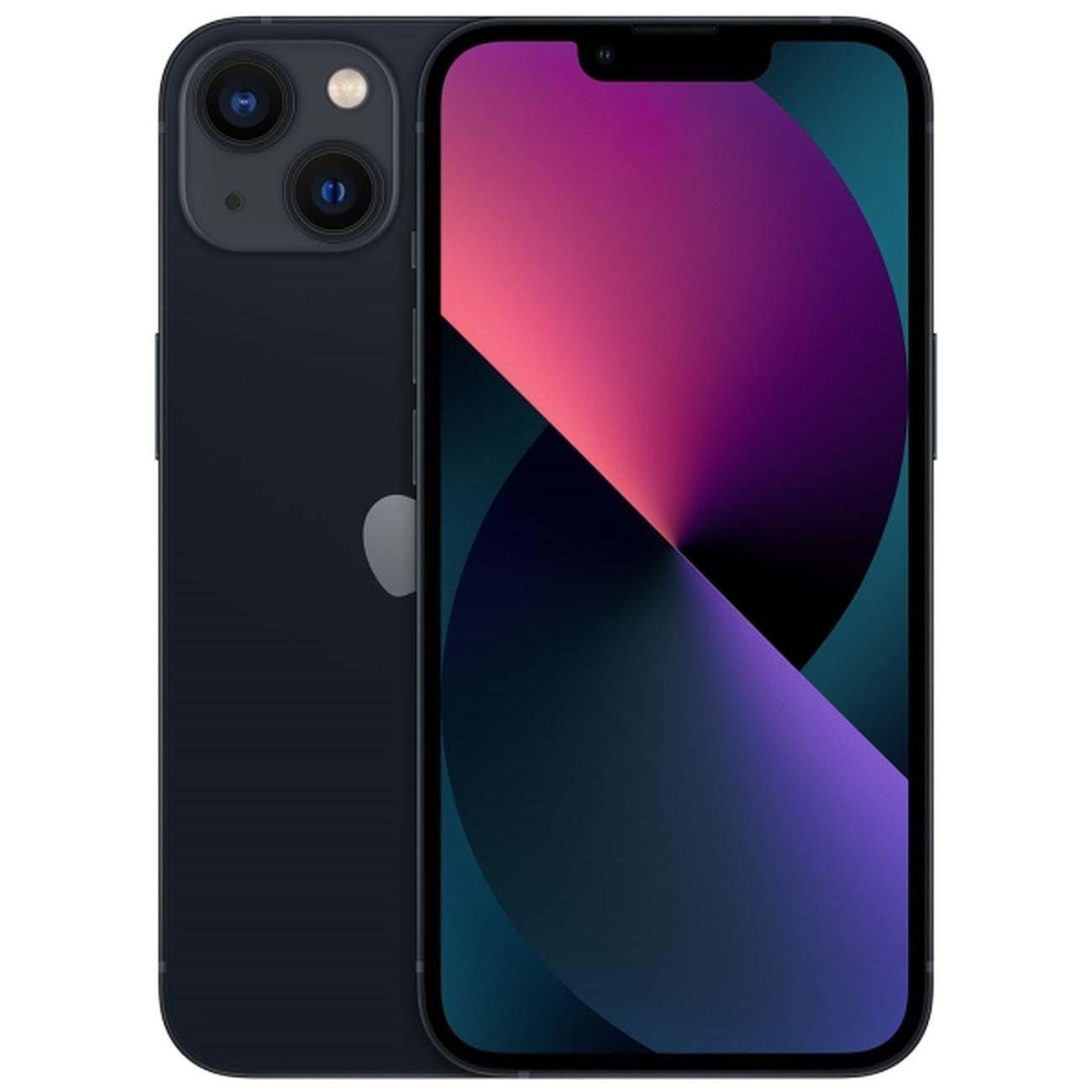 Восстановленный смартфон Apple iPhone 13 128GB Dual Sim Midnight, рабочий (без RuStore)