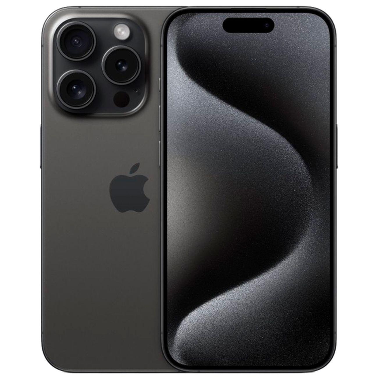 Восстановленный смартфон Apple iPhone 15 Pro 256GB Dual Sim черный титан, рабочий (без RuStore)