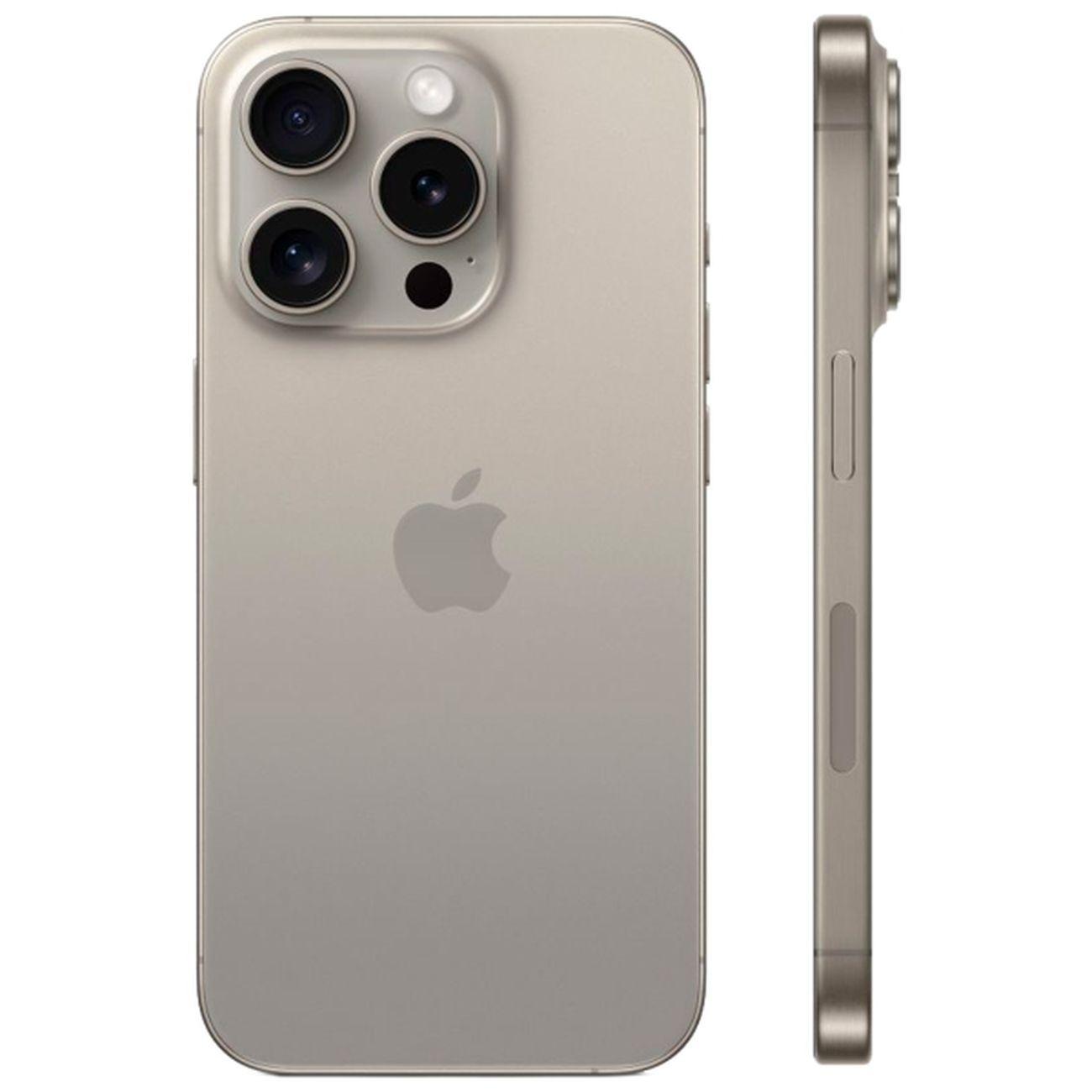 Восстановленный смартфон Apple iPhone 15 Pro 128GB nanoSim/eSim серый титан, рабочий (без RuStore)
