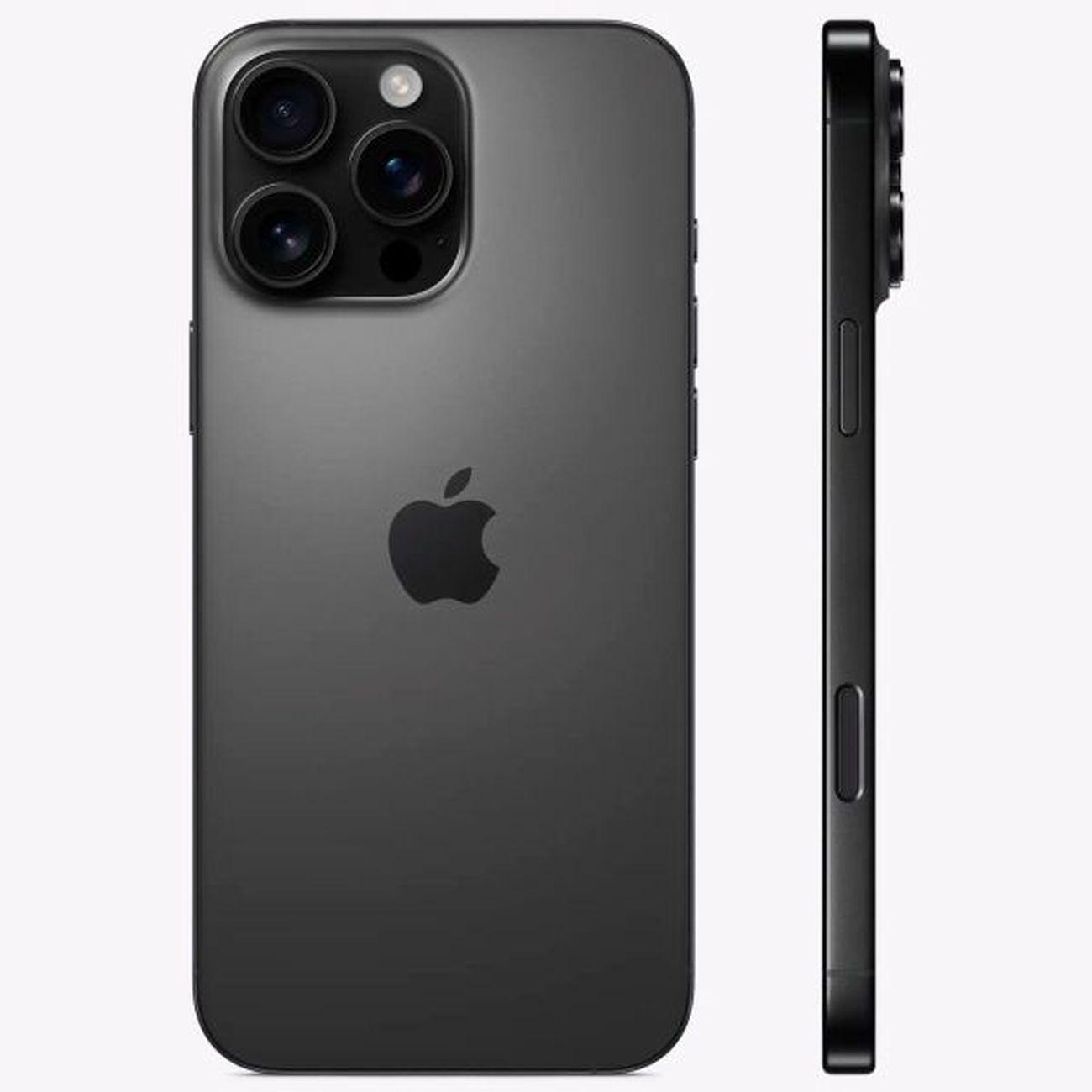 Восстановленный смартфон Apple iPhone 16 Pro Max 256GB nanoSim/eSim черный титан, рабочий (без RuStore)