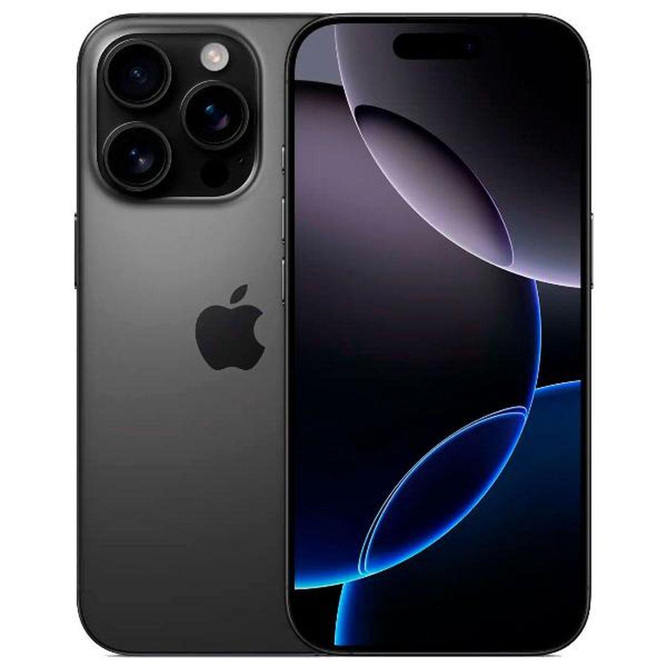 Восстановленный смартфон Apple iPhone 16 Pro 128GB nanoSim/eSim черный титан, рабочий (без RuStore)