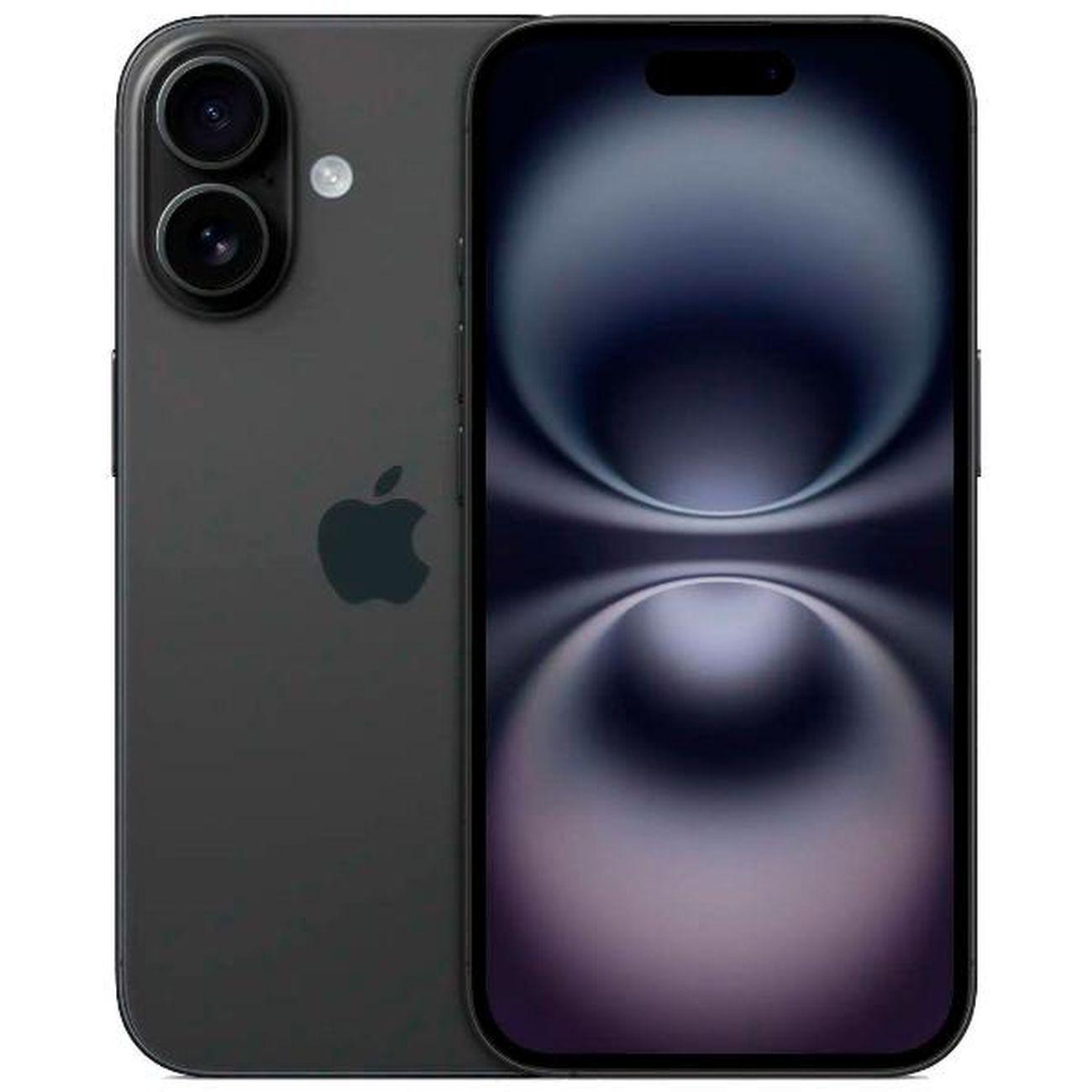Восстановленный смартфон Apple iPhone 16 256GB nanoSim/eSim Black, рабочий (без RuStore)