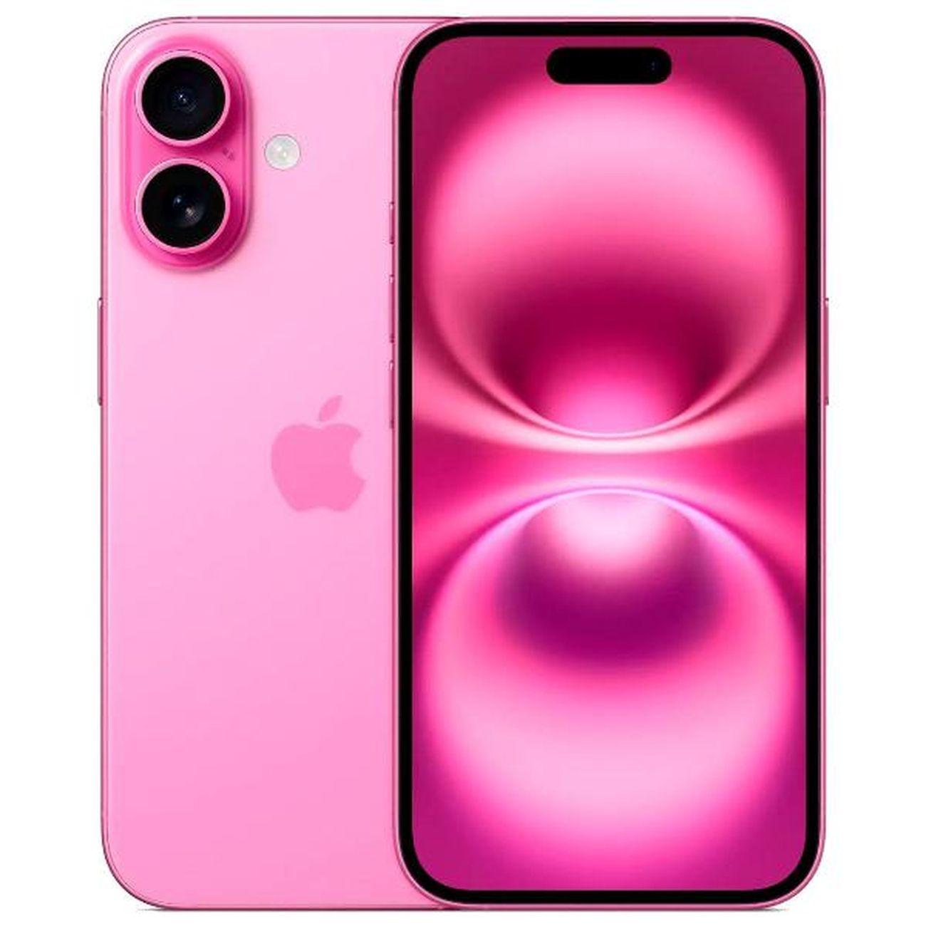 Восстановленный смартфон Apple iPhone 16 128GB nanoSim/eSim Pink, рабочий (без RuStore)