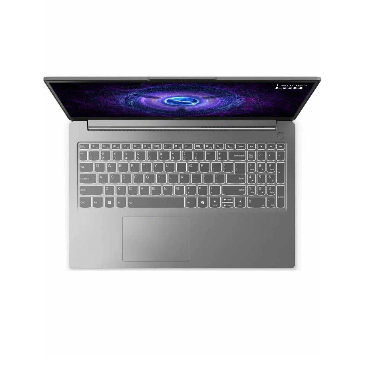 Ноутбук игровой Lenovo LOQ 83LK0043RK 15.6" IPS/Intel Core i5-12450HX/16Gb/512Gb SSD/GeForce RTX 3050 6Gb/DOS/Серый (15IAX9E)