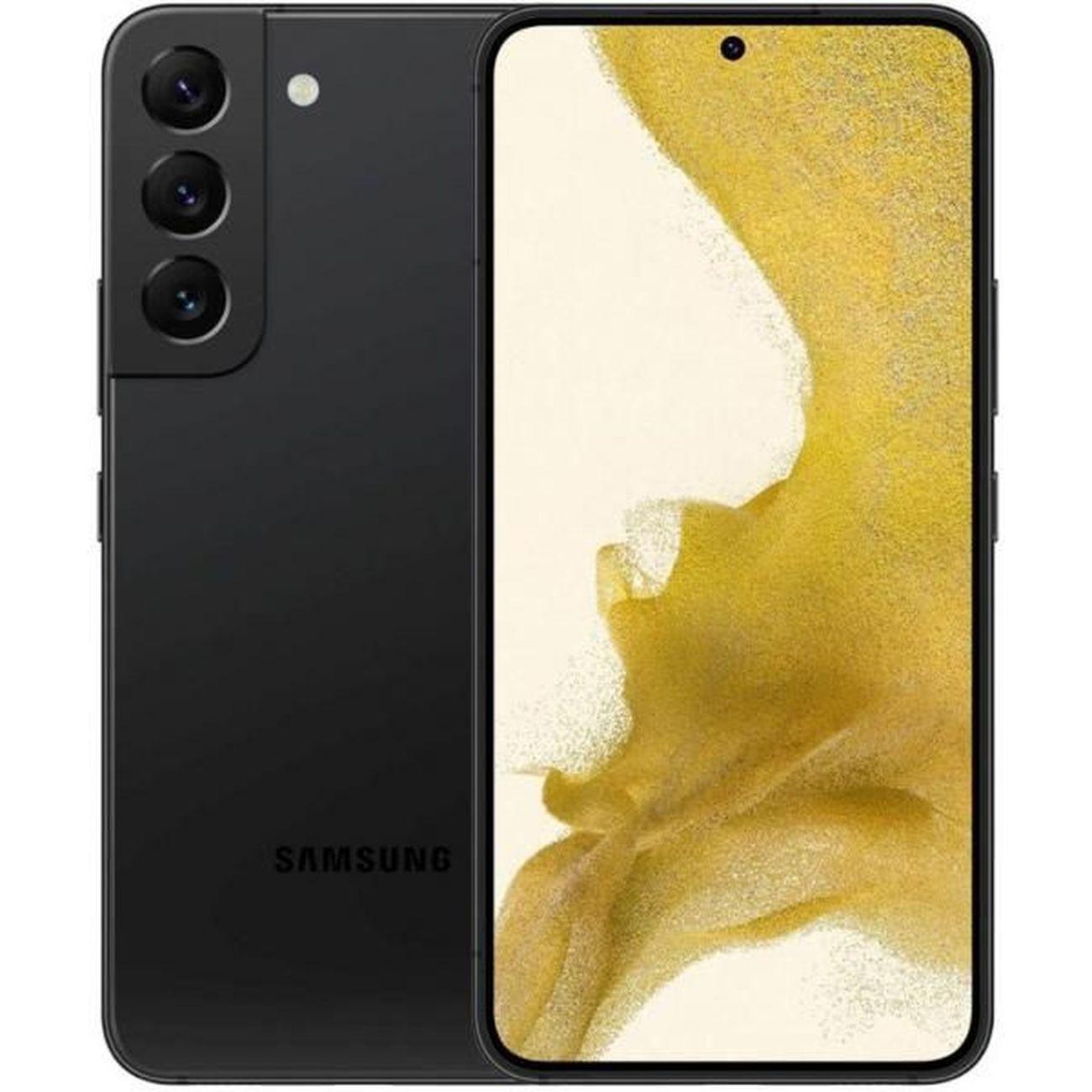 Восстановленный смартфон Samsung Galaxy S22 8/256GB фантом черный (SM-S901B), рабочий