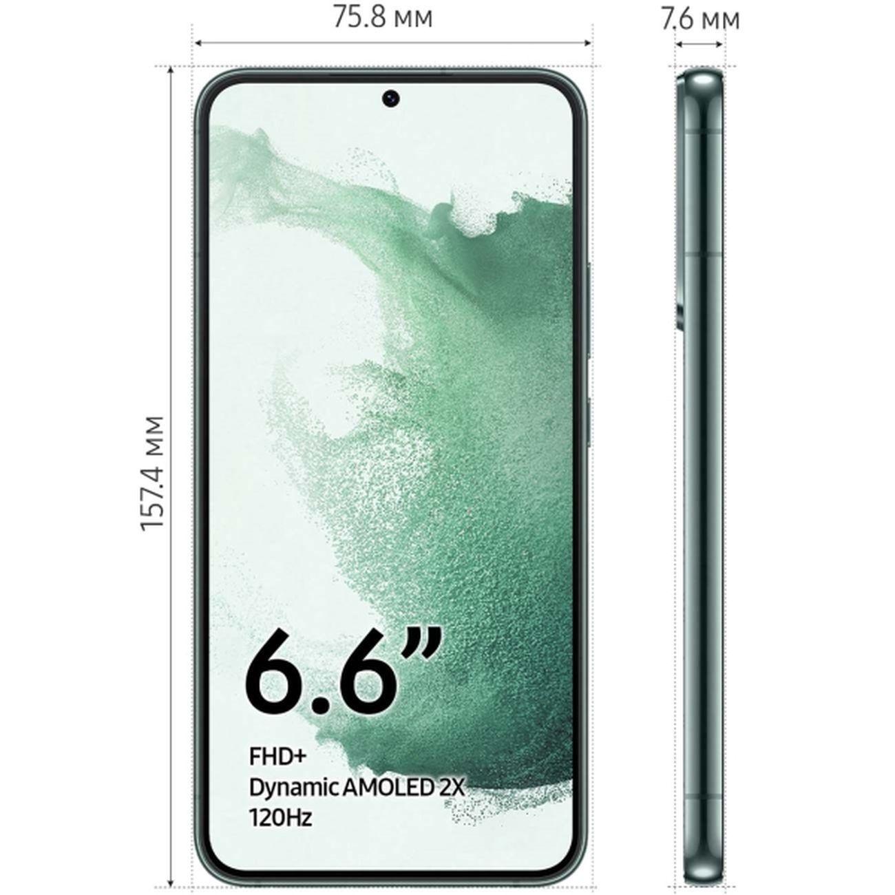 Восстановленный смартфон Samsung Galaxy S22+ 8/128Gb Green (SM-S906E/DS), рабочий