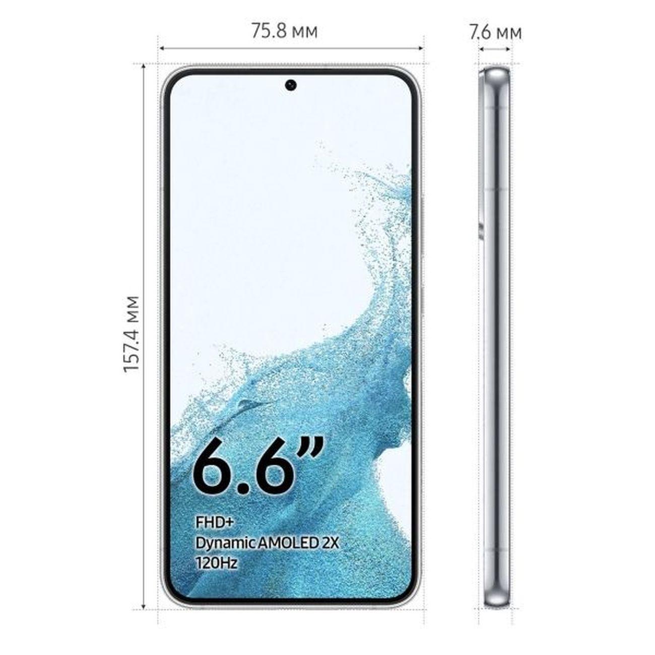 Восстановленный смартфон Samsung Galaxy S22+ 8/128GB фантом белый (SM-S906B), рабочий