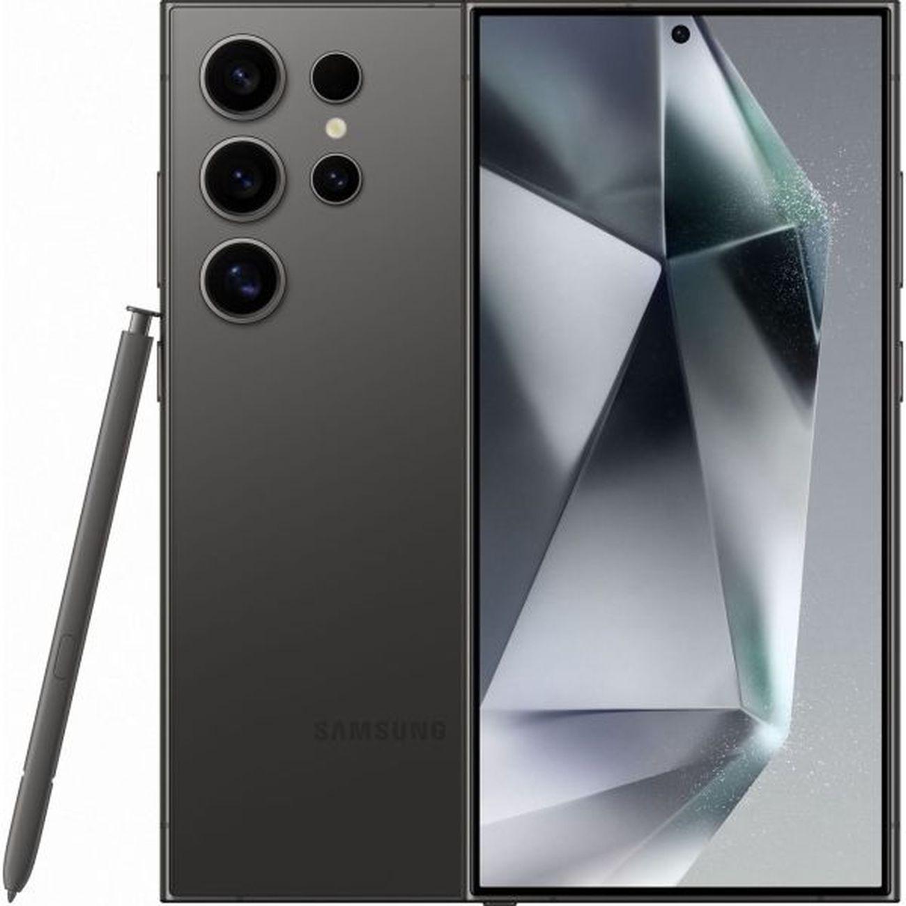 Восстановленный смартфон Samsung Galaxy S24 Ultra 12/256GB оникс черный, рабочий