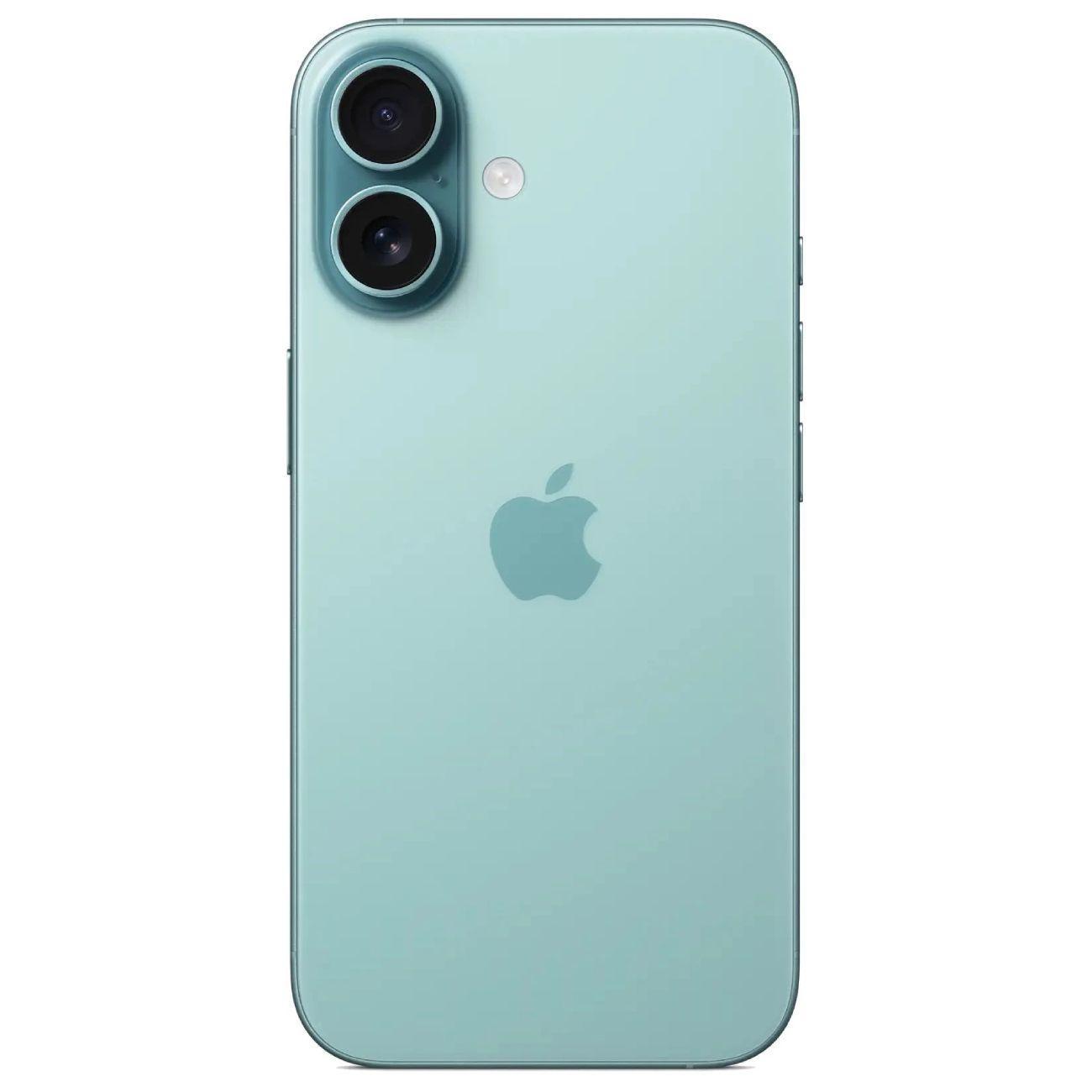 Восстановленный смартфон Apple iPhone 16 128GB Dual Sim Teal, как новый (без RuStore)
