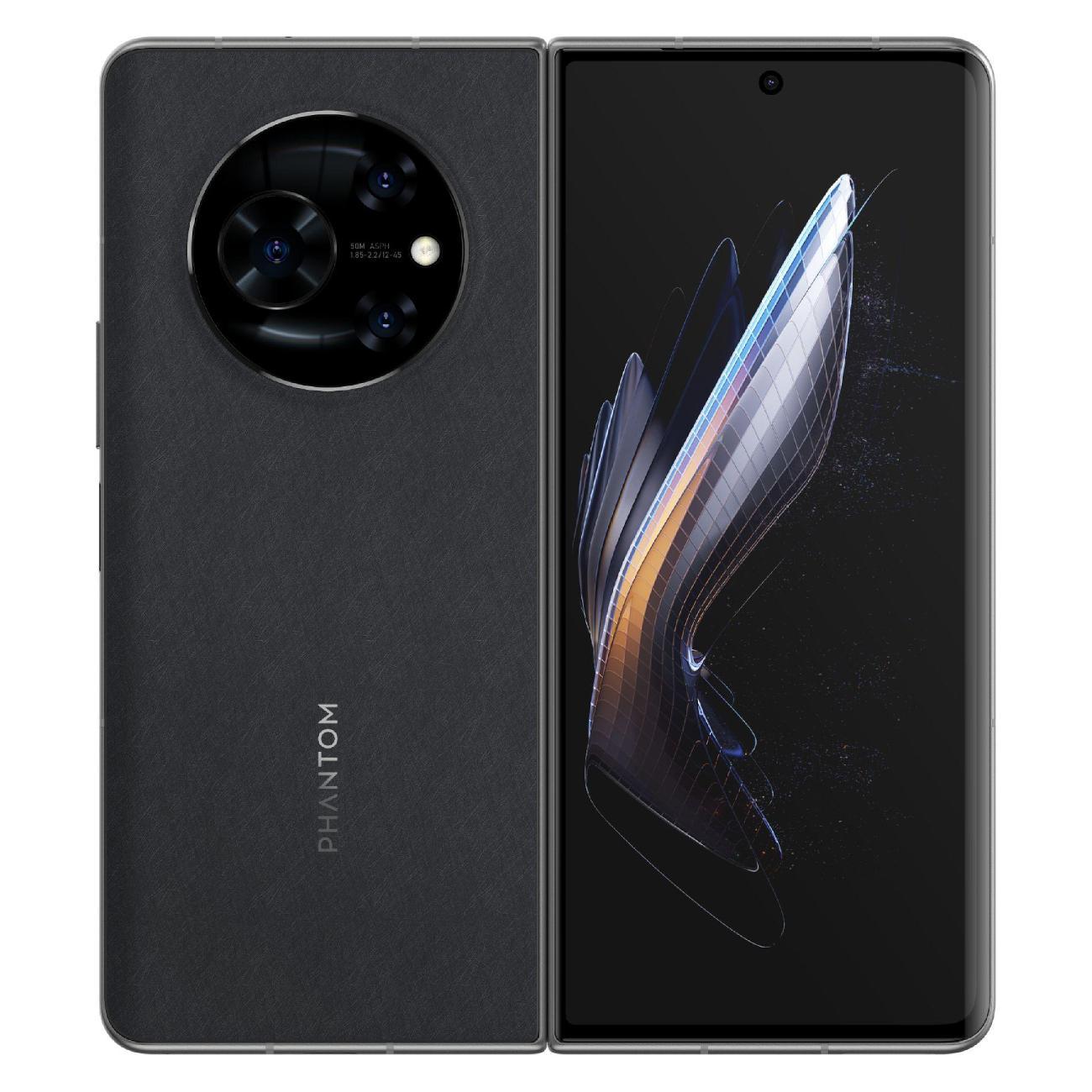 Восстановленный смартфон Tecno Phantom V Fold 12/512GB Black, хороший фото