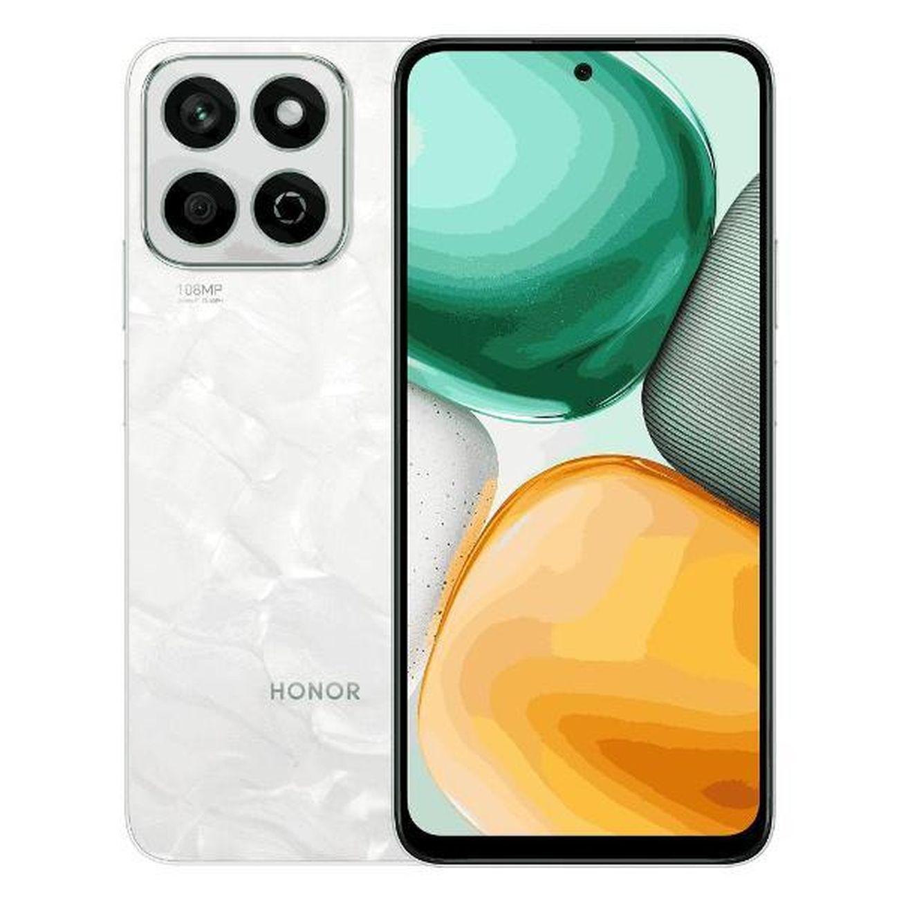 Восстановленный смартфон HONOR X7c 8/256GB Moonlight White, отличный