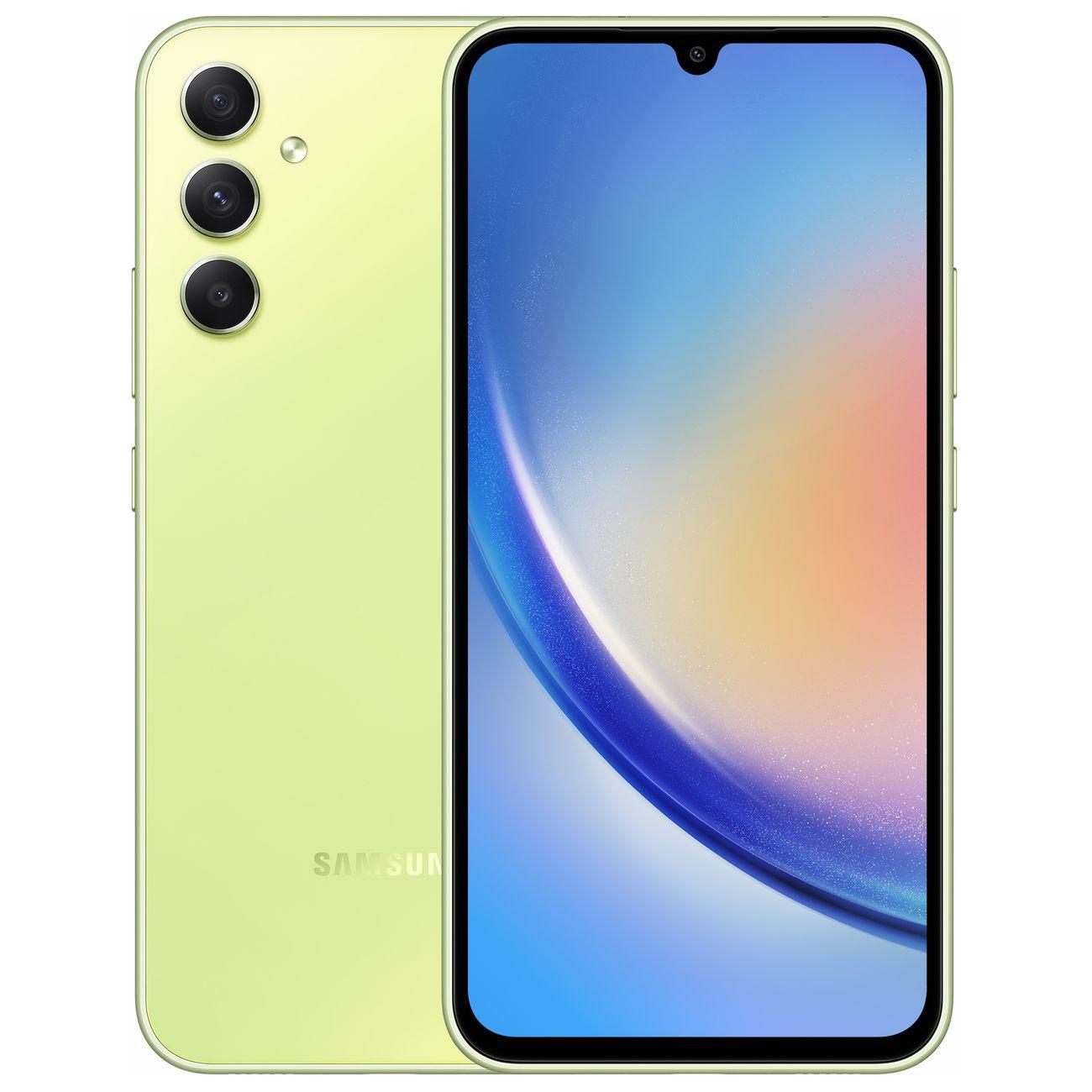 Восстановленный смартфон Samsung Galaxy A34 8/256GB Awesome Lime, хороший