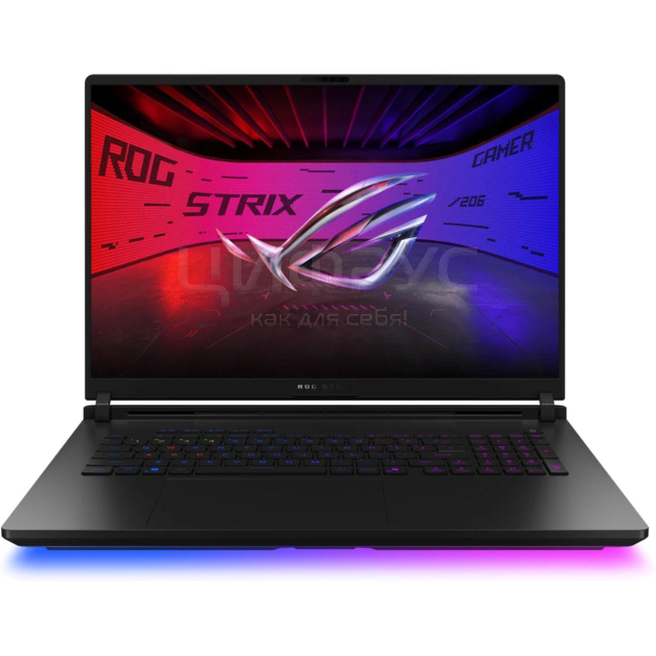 Ноутбук игровой ASUS ROG STRIX SCAR 18 G835LX-SA017 18" 2.5K Mini LED 240Hz/Core Ultra 9 275HX/32Gb/1Tb SSD/NVIDIA GeForce RTX 5090 24Gb/no OS/Черный(90NR0LF1-M000P0)