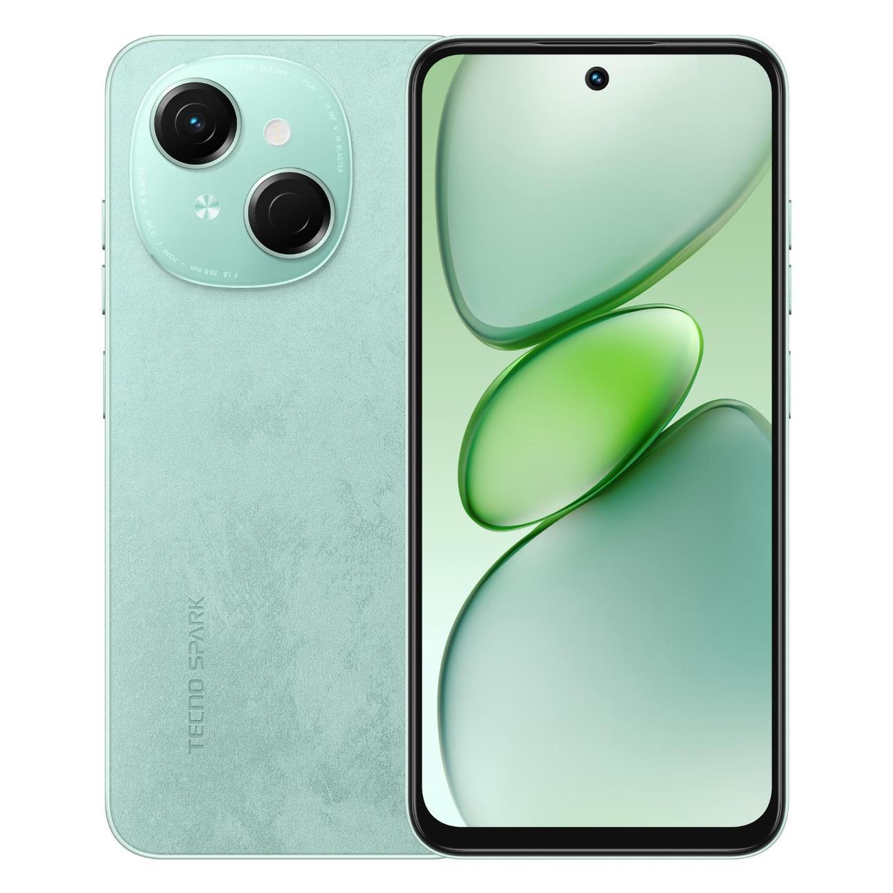 Восстановленный смартфон Tecno SPARK Go 1 4/128GB Magic Skin Green, отличный