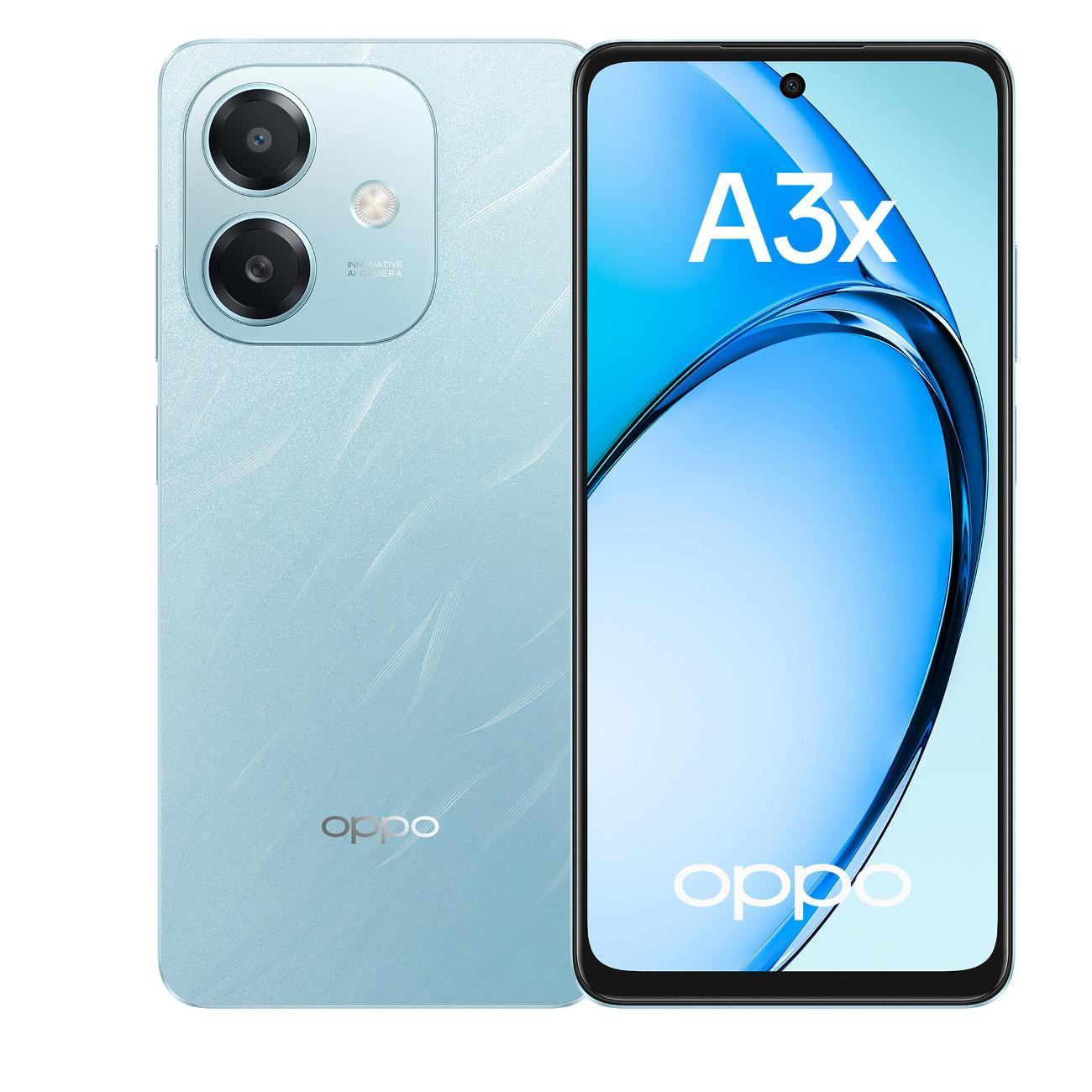 Восстановленный смартфон OPPO A3x 4/128GB Лазурный, отличный