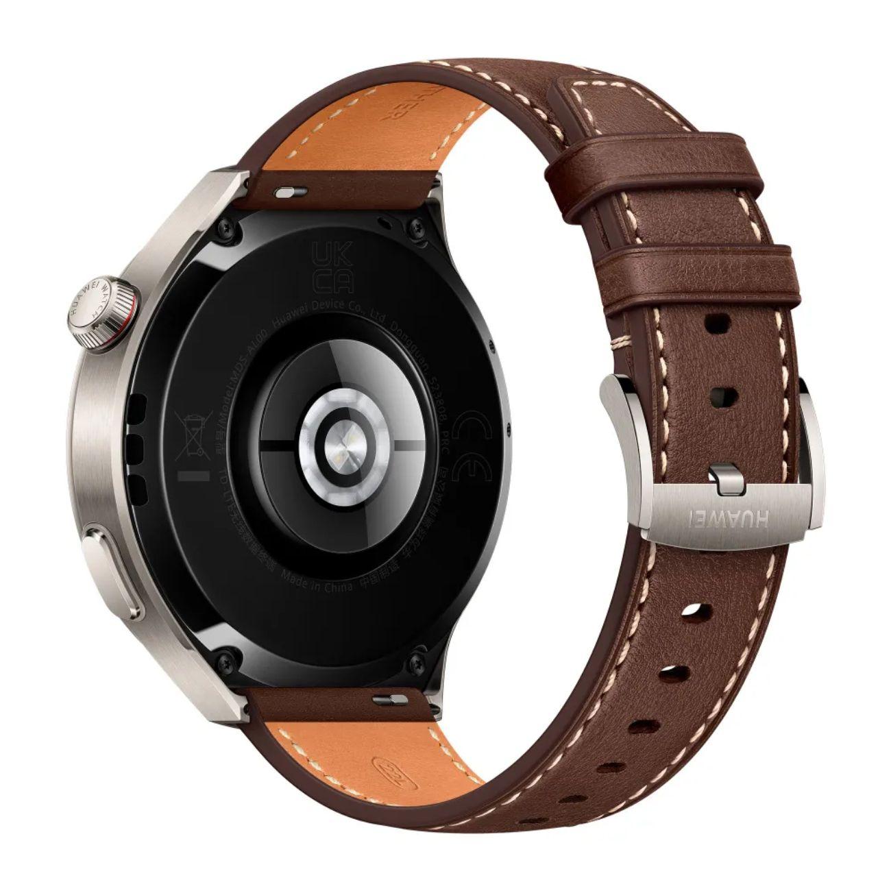 Восстановленные смарт-часы HUAWEI Watch 4 Pro Titanium/темно-коричневый Leather Strap, отличный