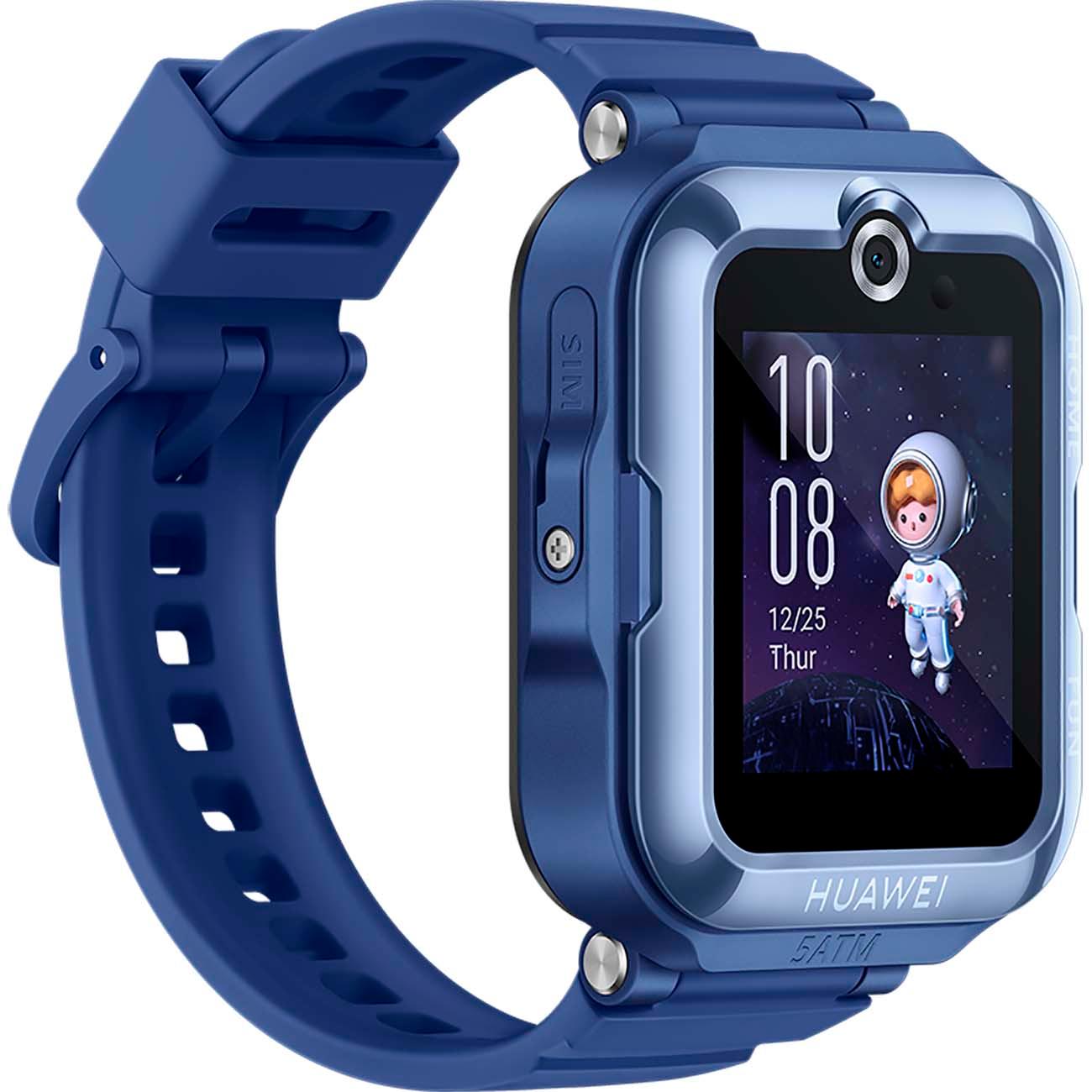 Восстановленные часы с GPS трекером HUAWEI Watch Kids 4 Pro Blue (ASN-AL10), хороший