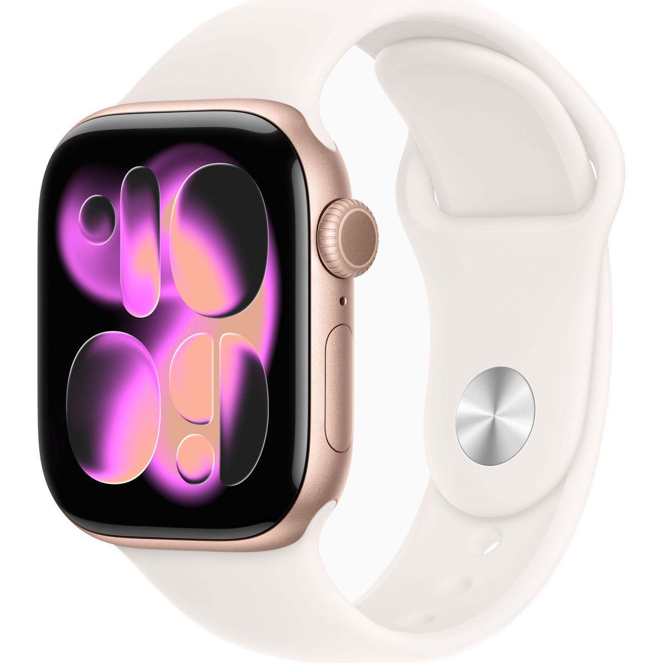 Смарт-часы Apple WatchS11 42mm M/L розовое золото Light Blush SportBand