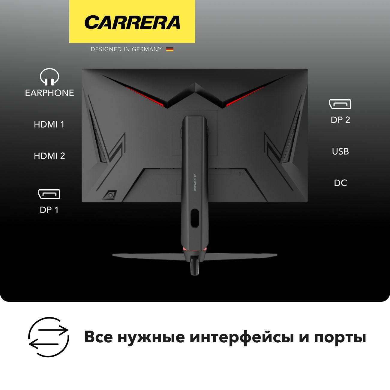 Восстановленный монитор игровой Carrera 27"/IPS/2560x1440/180Гц/черный (CRL271), отличный