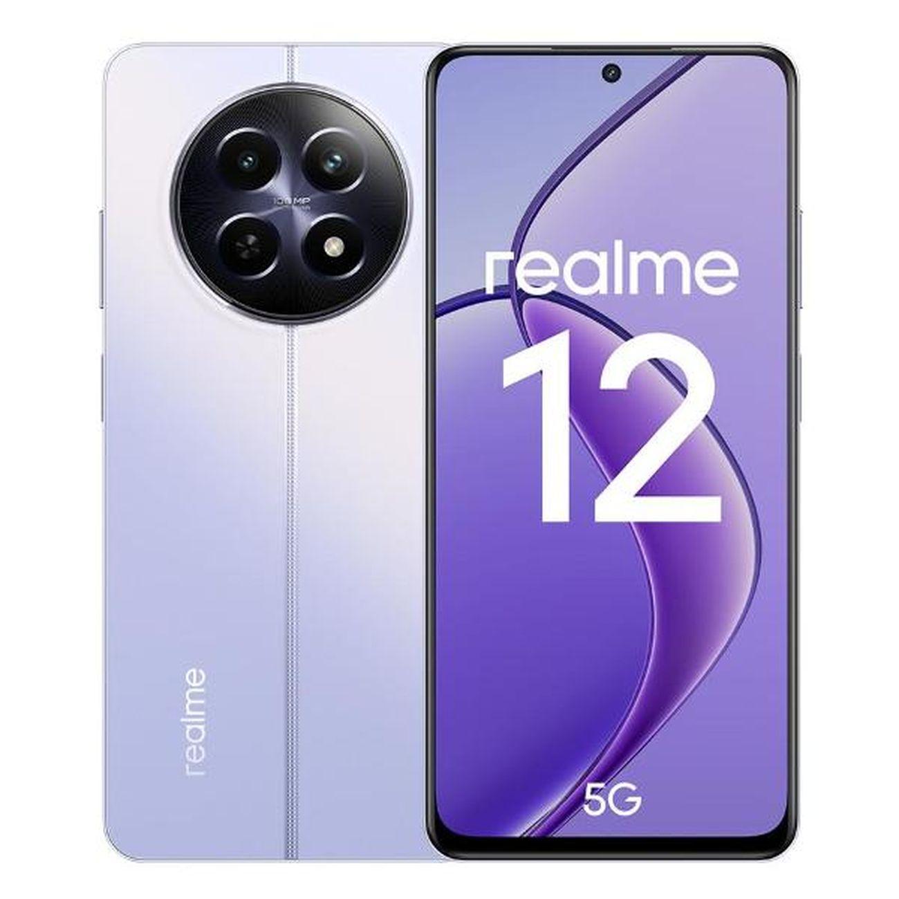 Восстановленный смартфон realme 12 8/256GB Purple twilight, хороший