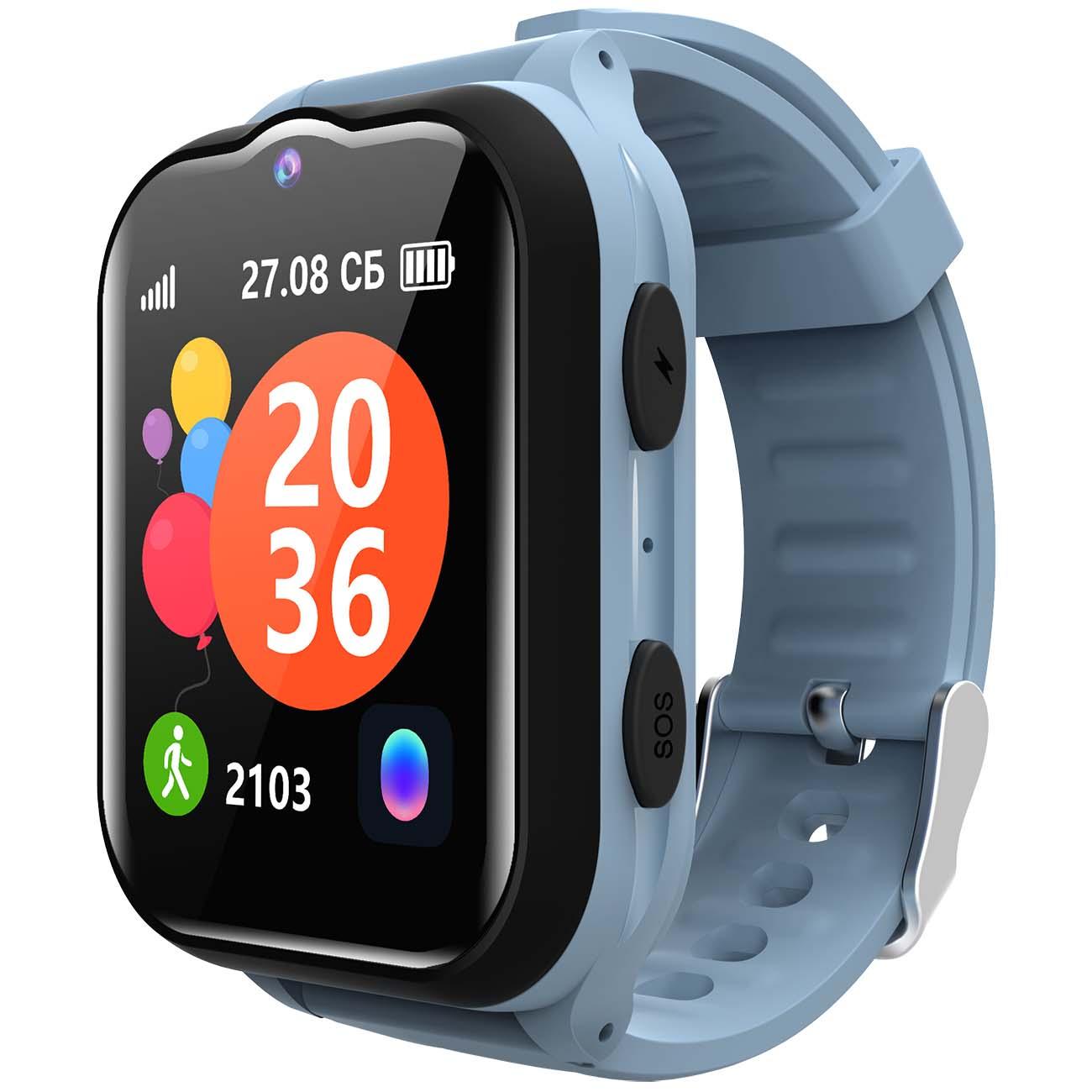 Восстановленные часы с GPS трекером Geozon SuperStar Blue/Gray (G-W24BLUG), хороший