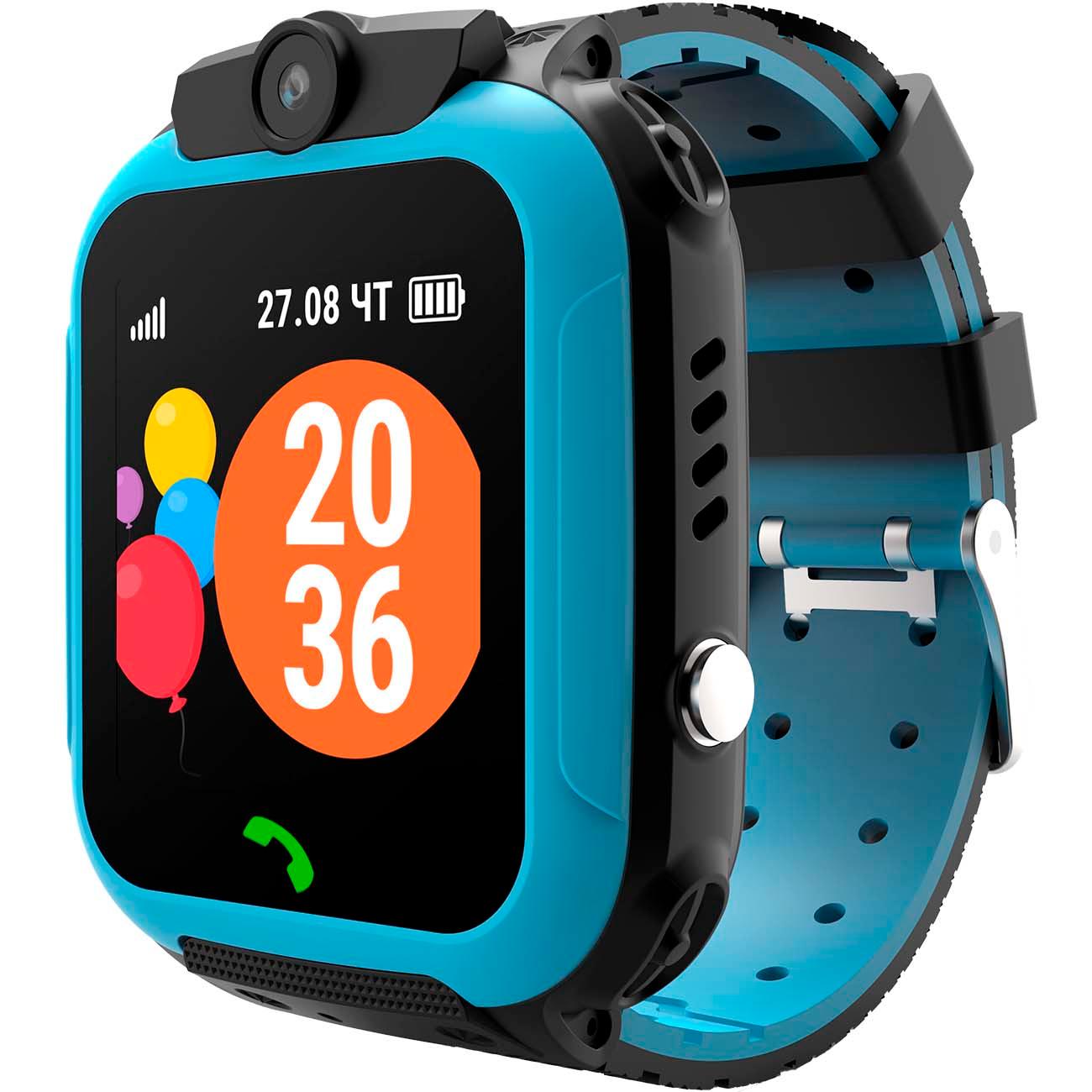 Восстановленные часы с GPS трекером Geozon Lite Plus Blue (G-W18BLU), отличный