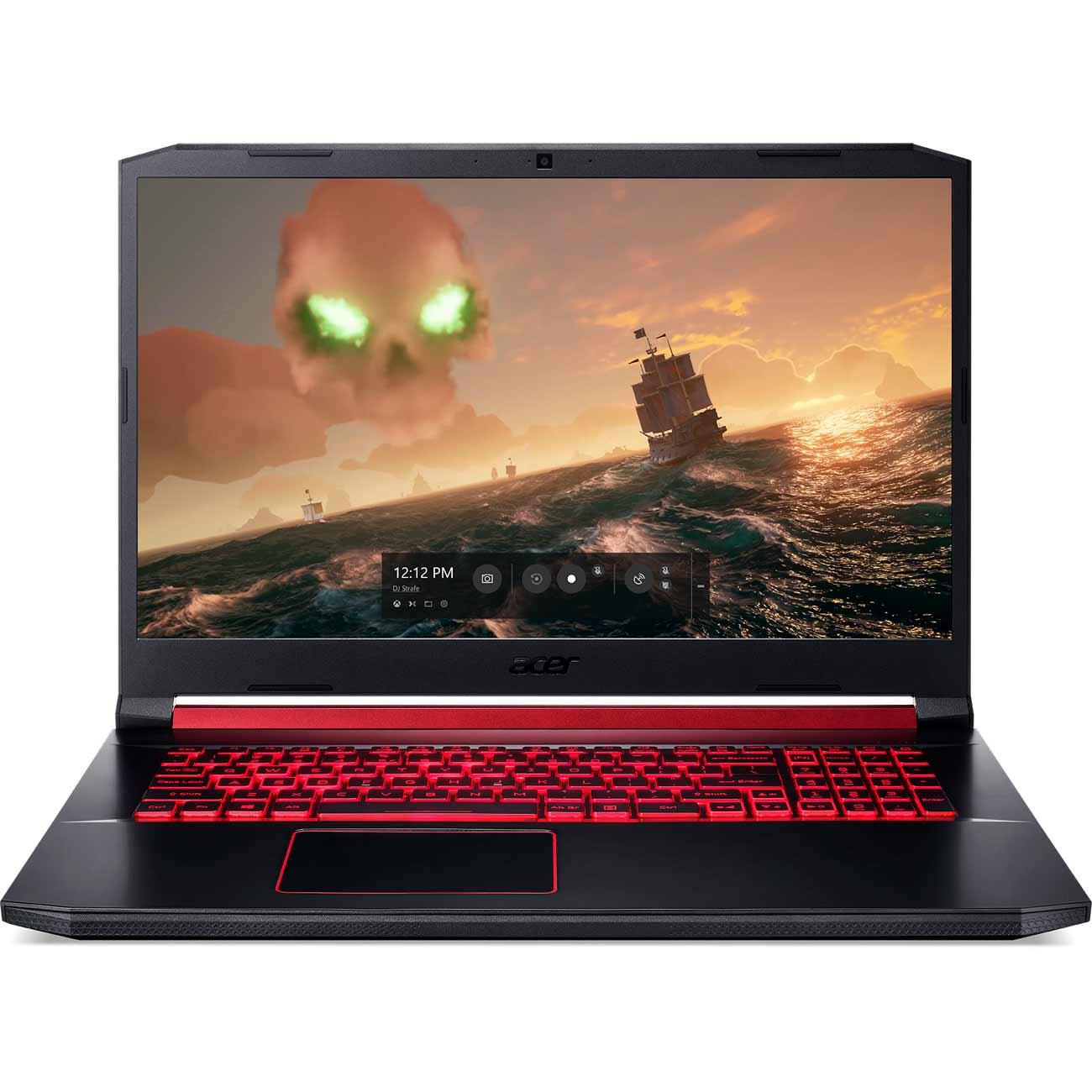 Уцененный ноутбук игровой Acer Nitro 5 AN517-51-77KG 17.3"/Core i7 9750H/12/256GB SSD Black (NH.Q5EER.012), хороший
