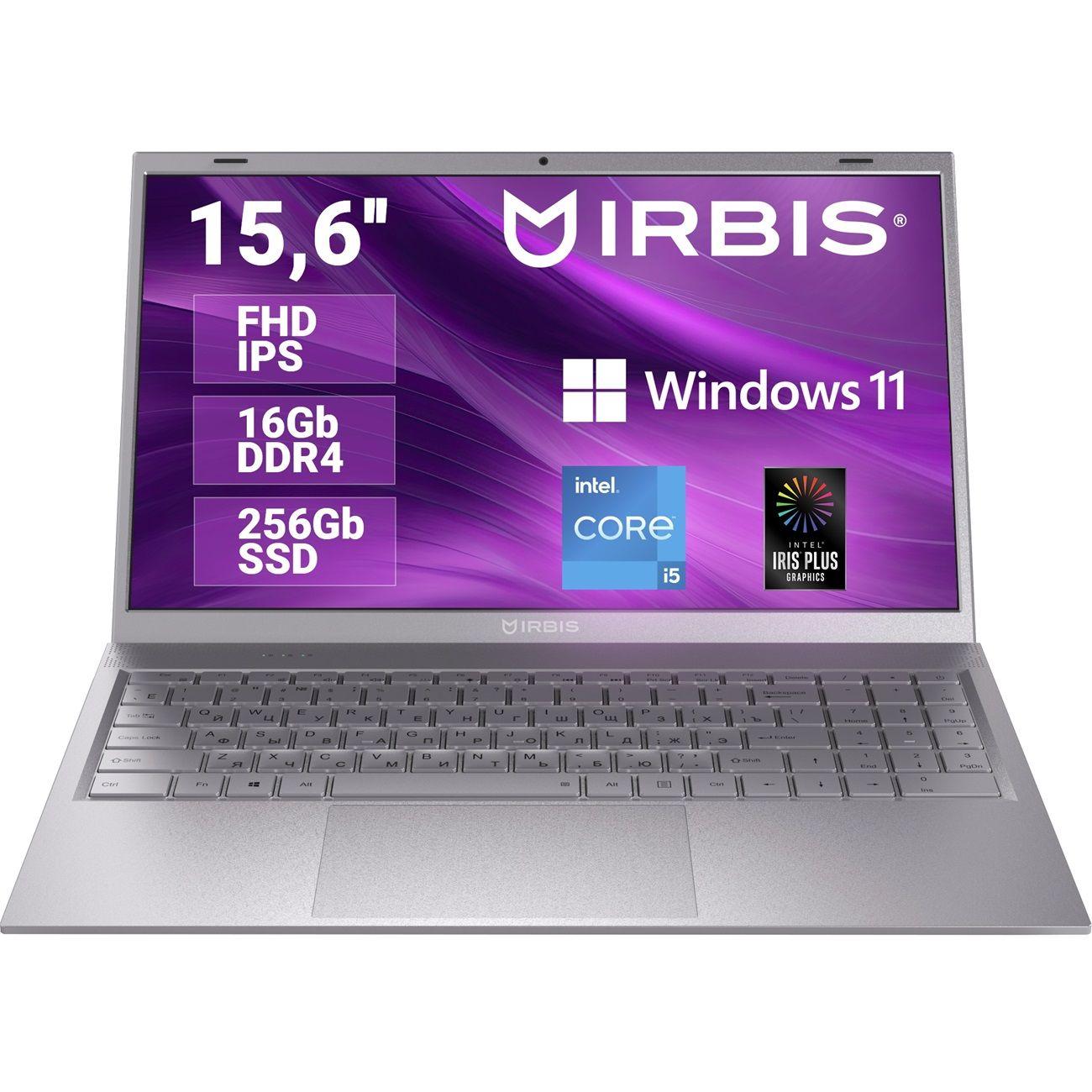Восстановленный ноутбук Irbis 15NBC1004/15.6"/Core i5-1035G4/16/256GB/noOS/Grey, отличный