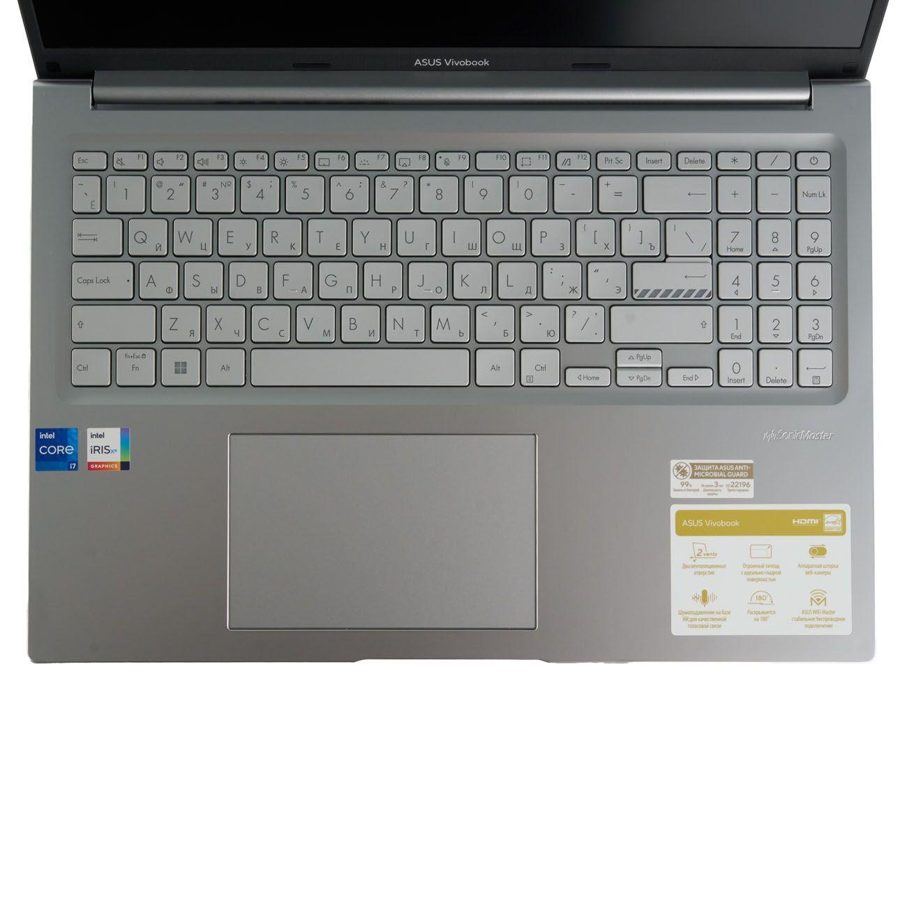 Восстановленный ноутбук Asus X1605VA-MB1070/16"/1920x1200 пикс./IPS/Core i7/Intel Iris Xe Graphics/32GB/1TB/DOS, отличный