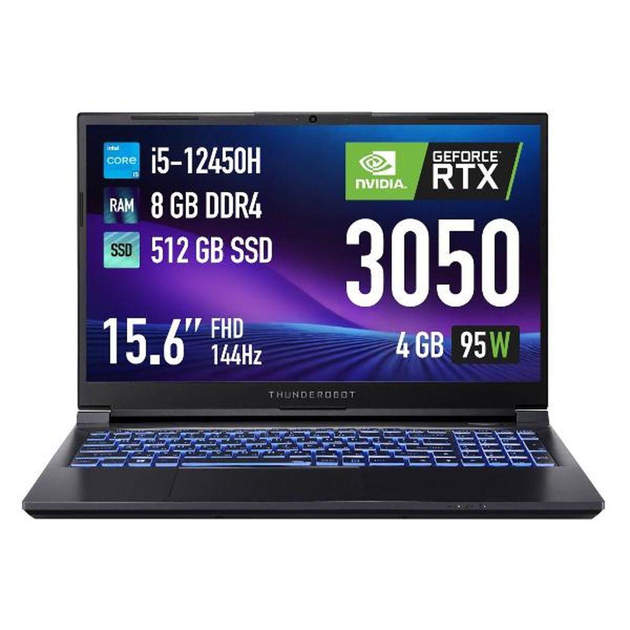 Восстановленный ноутбук игровой Thunderobot 911S Core SD/15.6"/Core i5-12450H/8/512GB/RTX 3050/noOs/Black, отличный