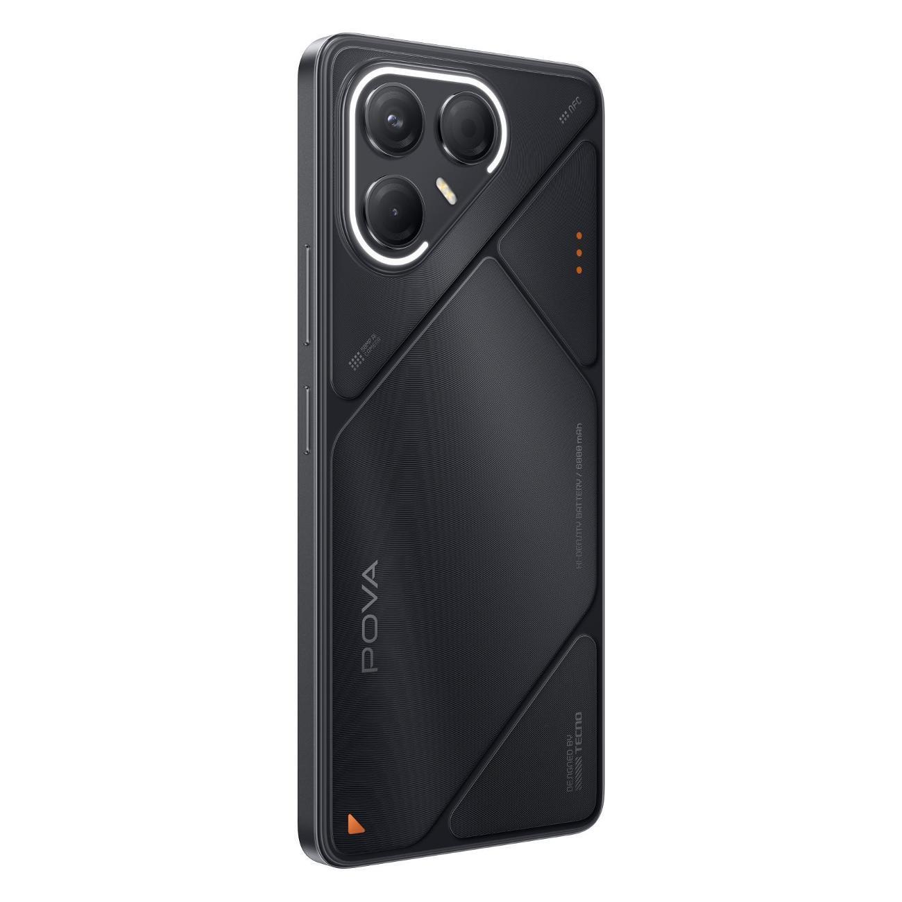 Восстановленный смартфон Tecno POVA 7 5G LJ7 8/256GB Geek Black, отличный